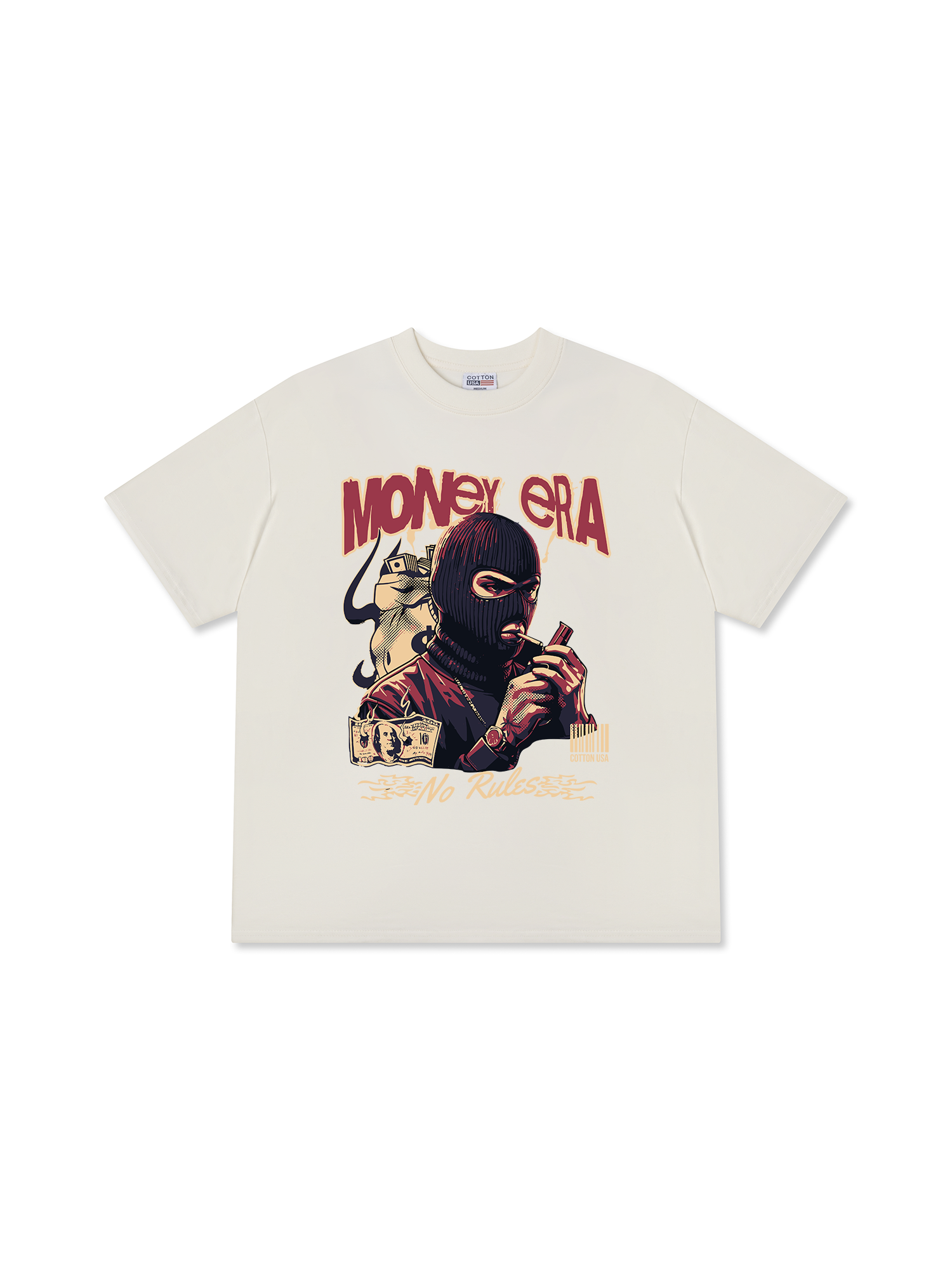 Áo Thun Relaxed Fit Money Era No Rules