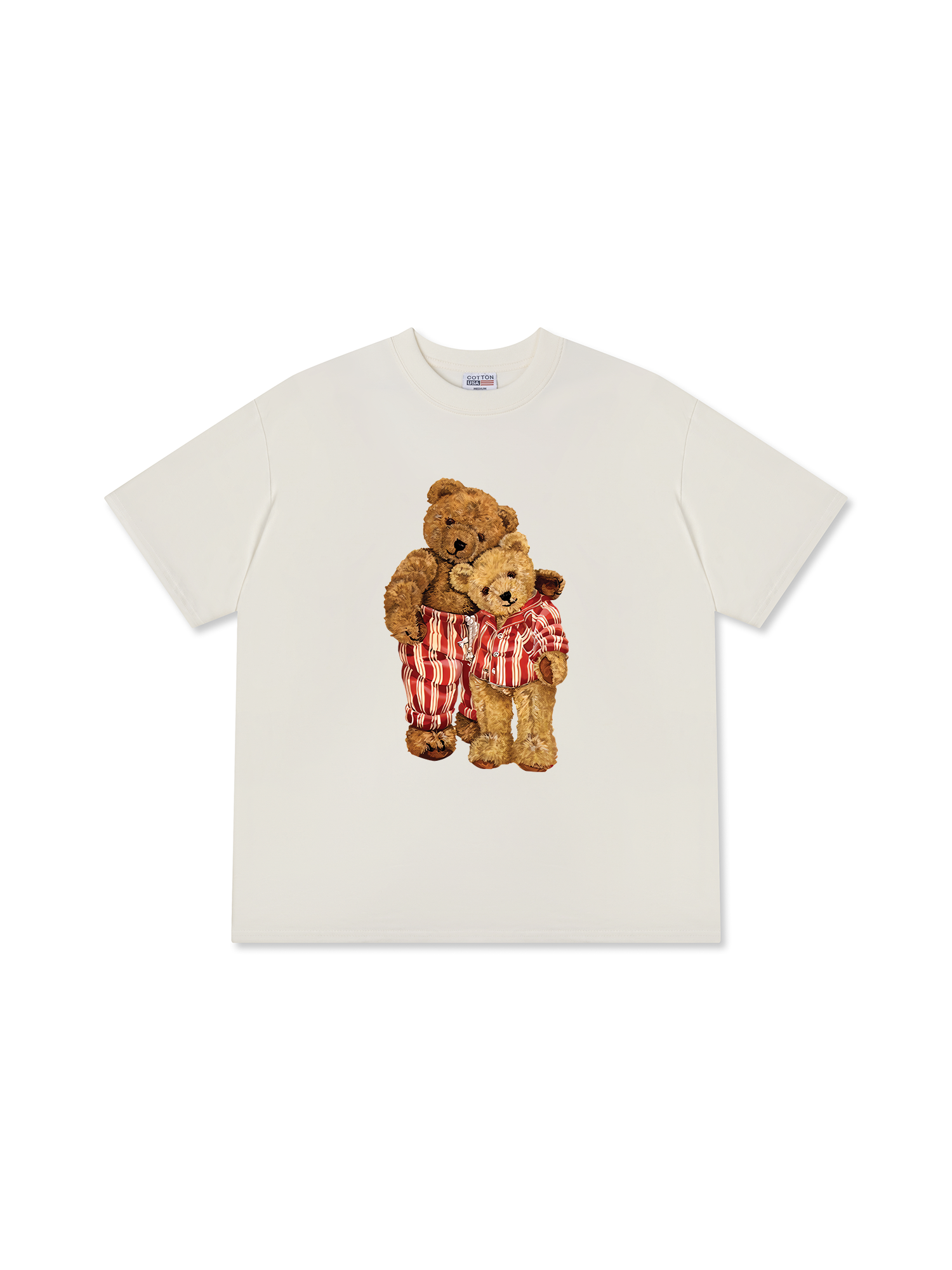 Áo Thun Relaxed Fit  Couple Bear Go To Bed