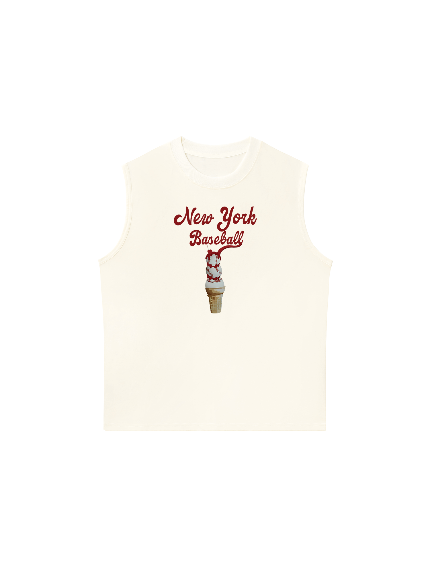 Áo Ba Lỗ Relaxed Fit Baseball NewYork Ice Cream