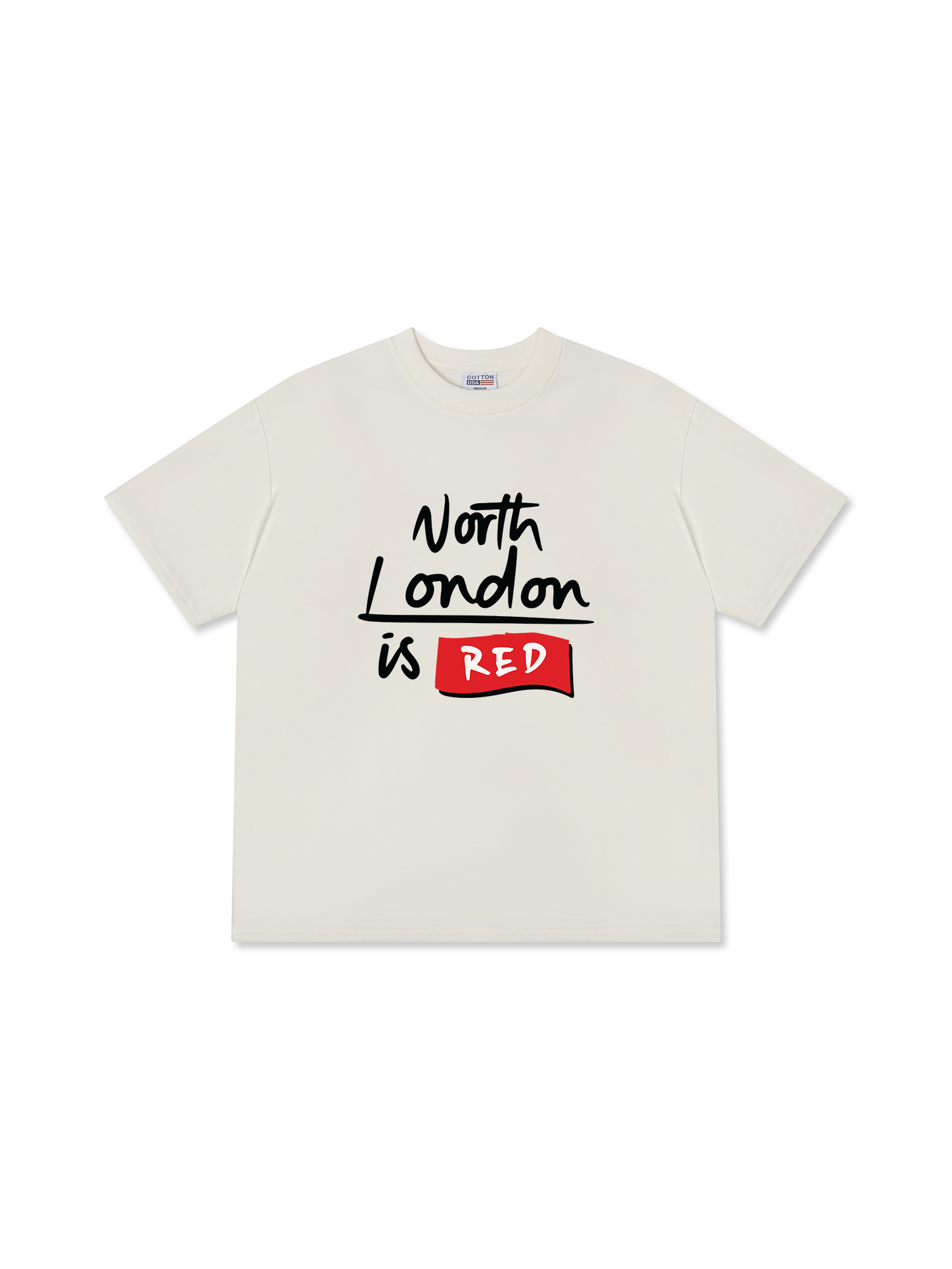 Áo Thun Relaxed Fit Soccer North London Is Red