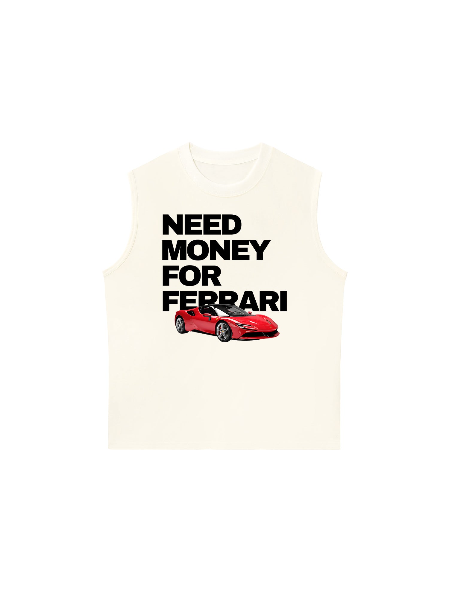Áo Ba Lỗ Relaxed Fit Ferrari Need Money For Classic
