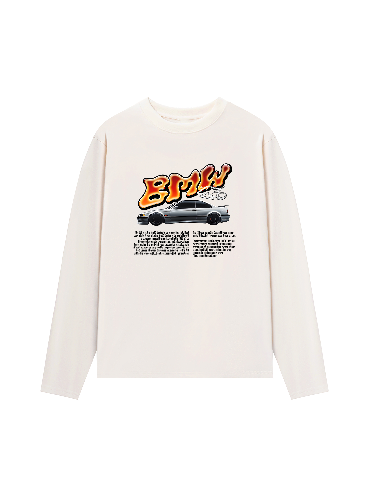 Áo Thun Dài Tay BMW Flame Neon