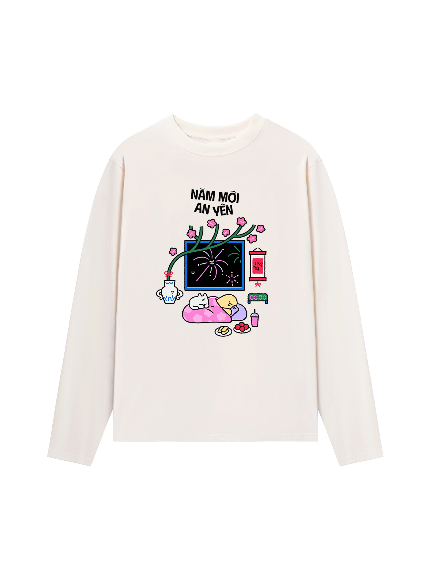 Áo Thun Dài Tay Năm Mới An Yên