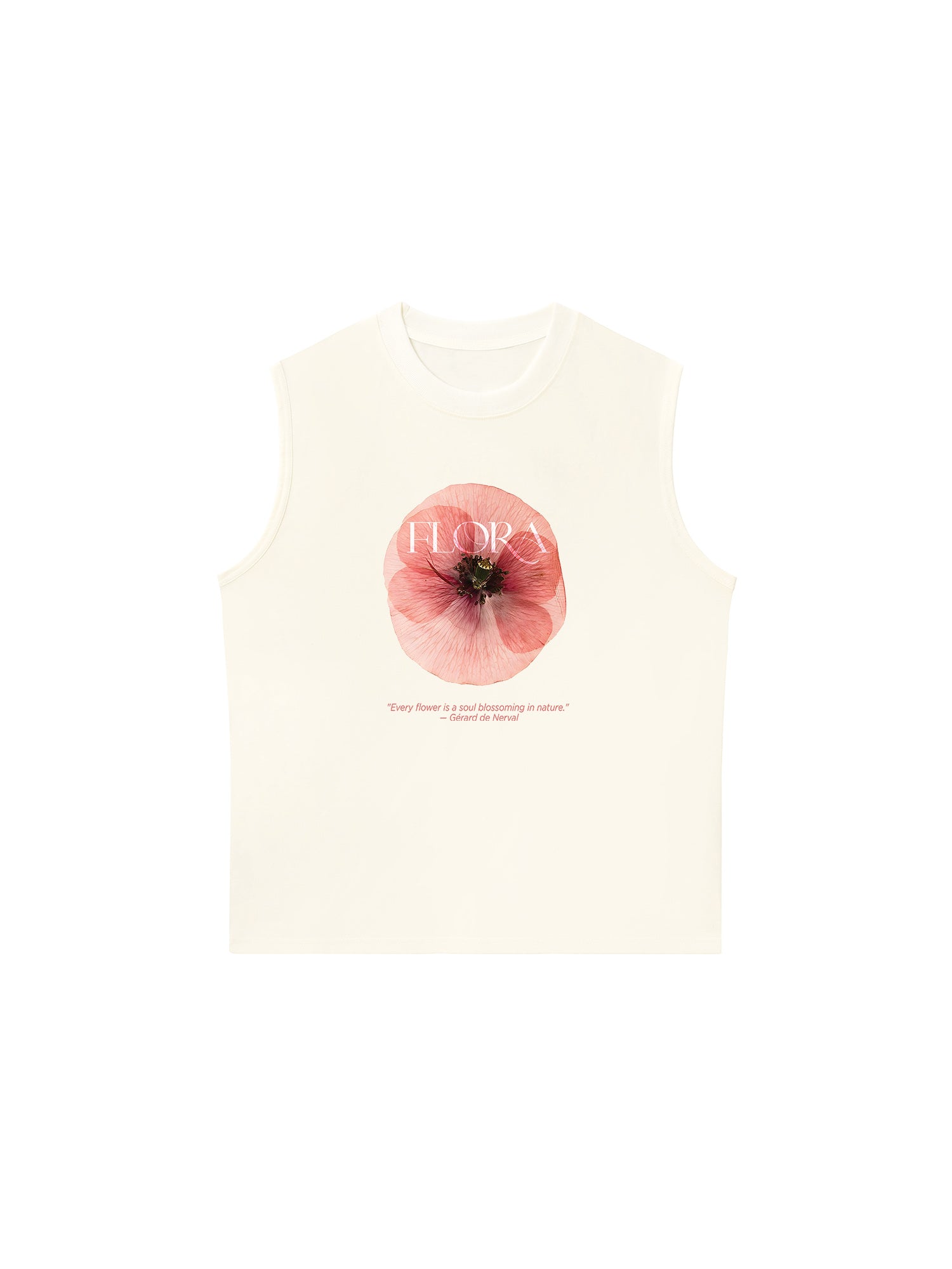 Áo Ba Lỗ Relaxed Fit Floral Quote