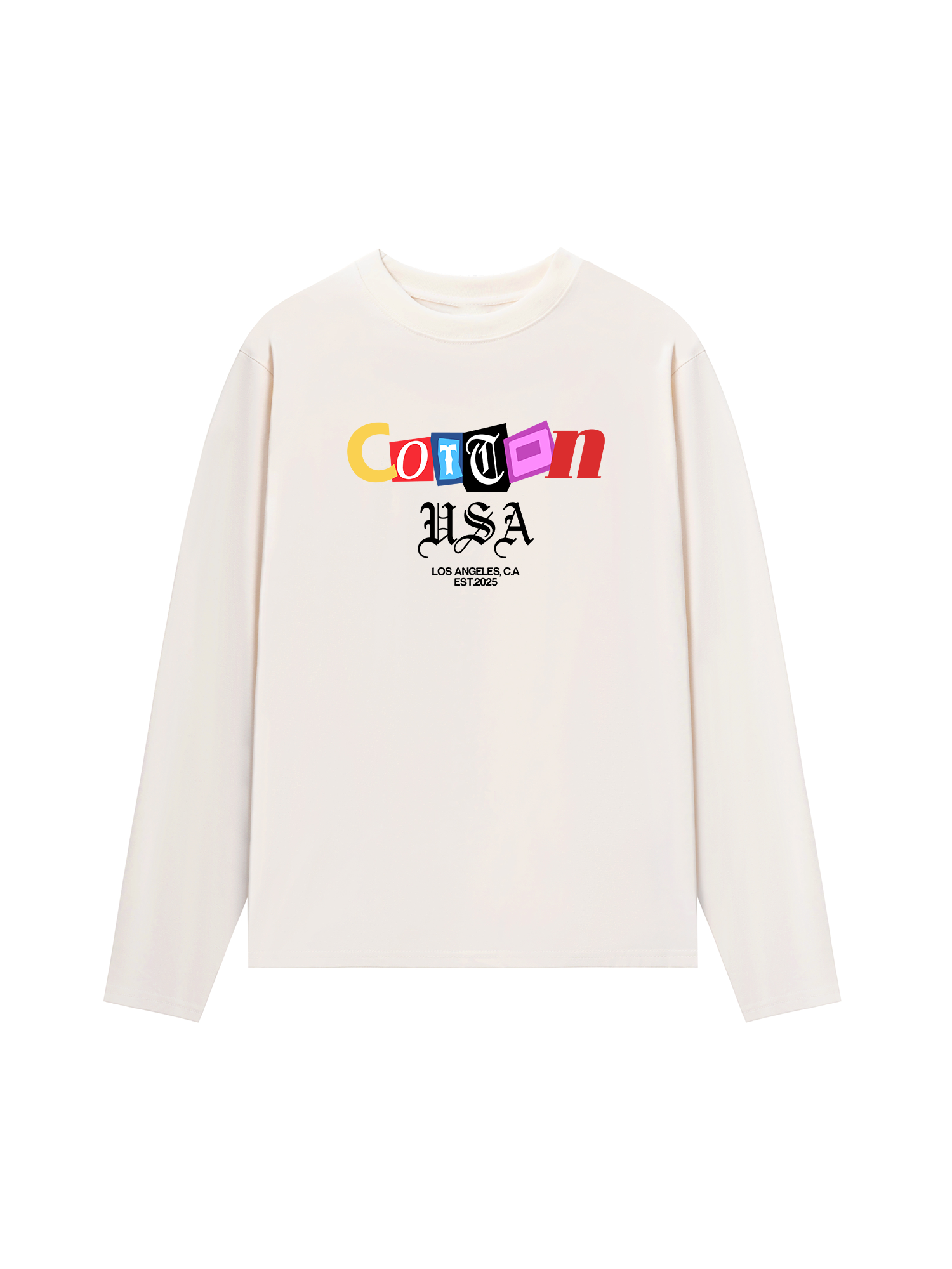 Áo Thun Dài Tay USA Paper Cut