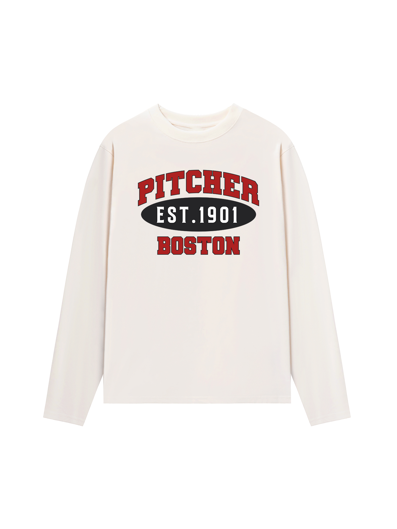 Áo Thun Dài Tay Baseball Pitcher Boston