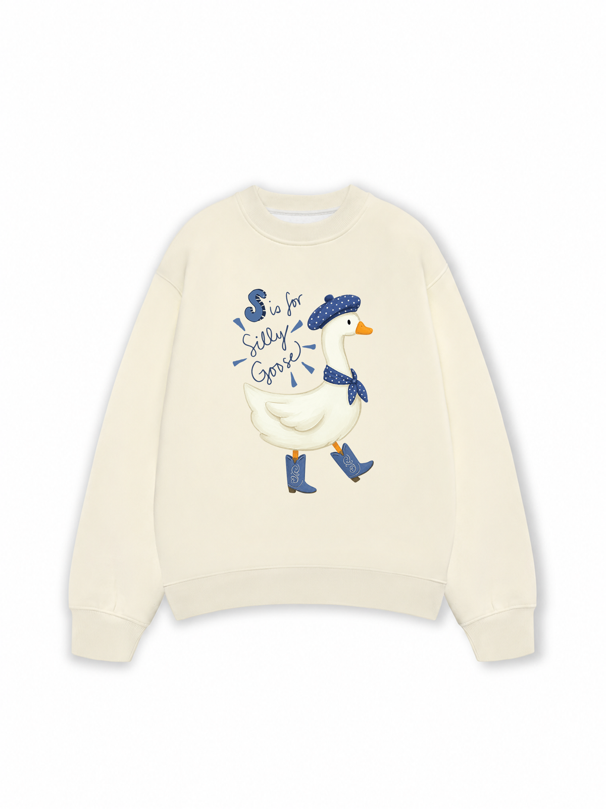 Áo Sweater Nỉ Hai Da Farm Silly Goose