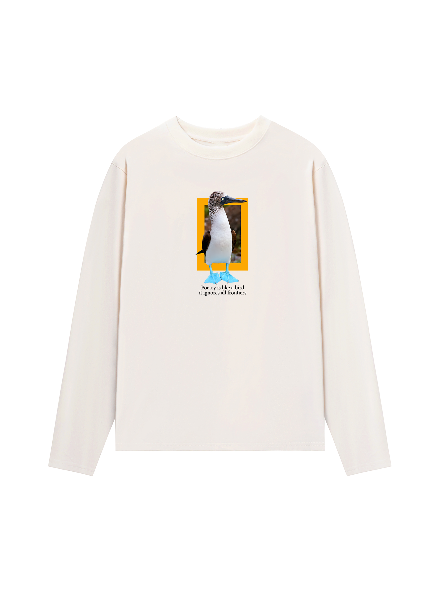 Áo Thun Dài Tay Wild Life Poetry Is Like a Bird Sweater