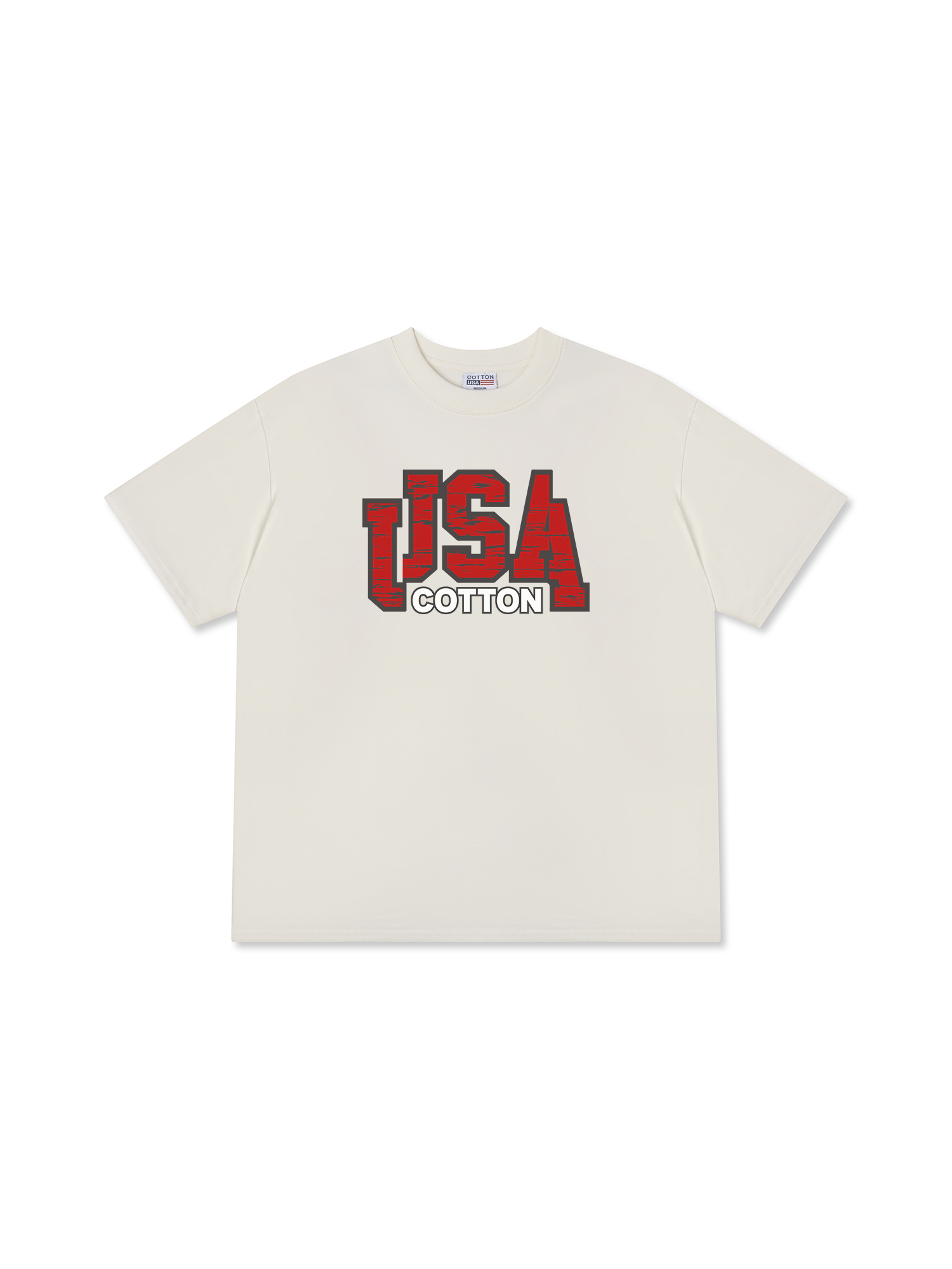 Áo Thun Relaxed Fit USA Scratched Typo