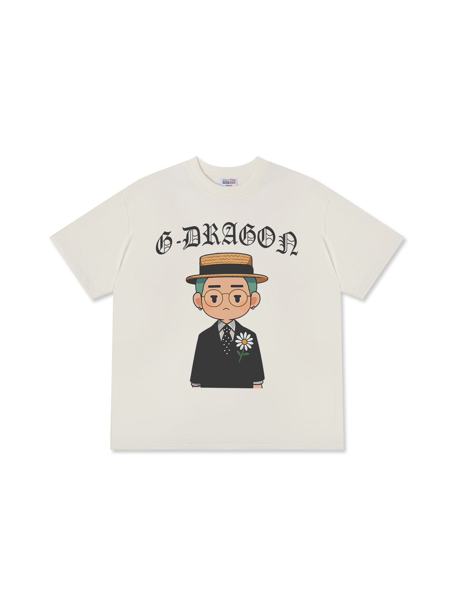 Áo Thun Relaxed Fit Idols Cartoon GD Peace Minusone