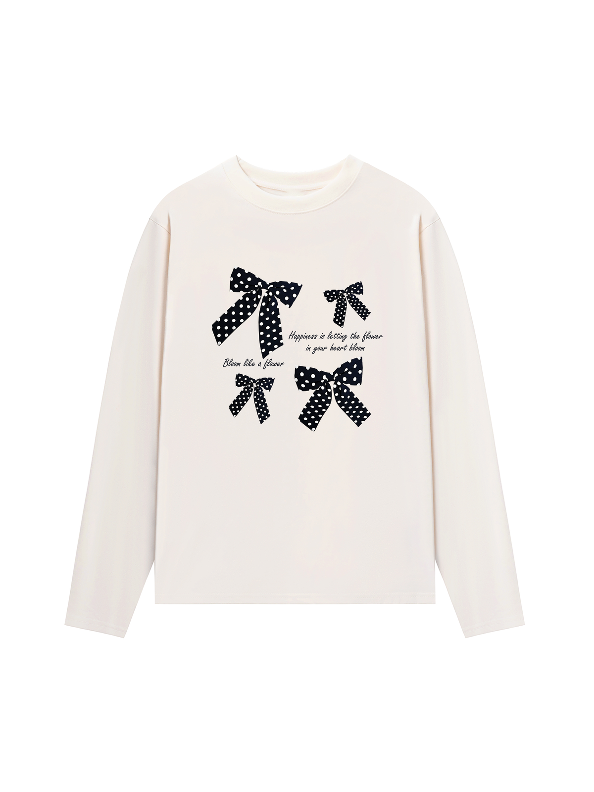 Áo Thun Dài Tay Dotty Mood Lovely Bloom Ribbon
