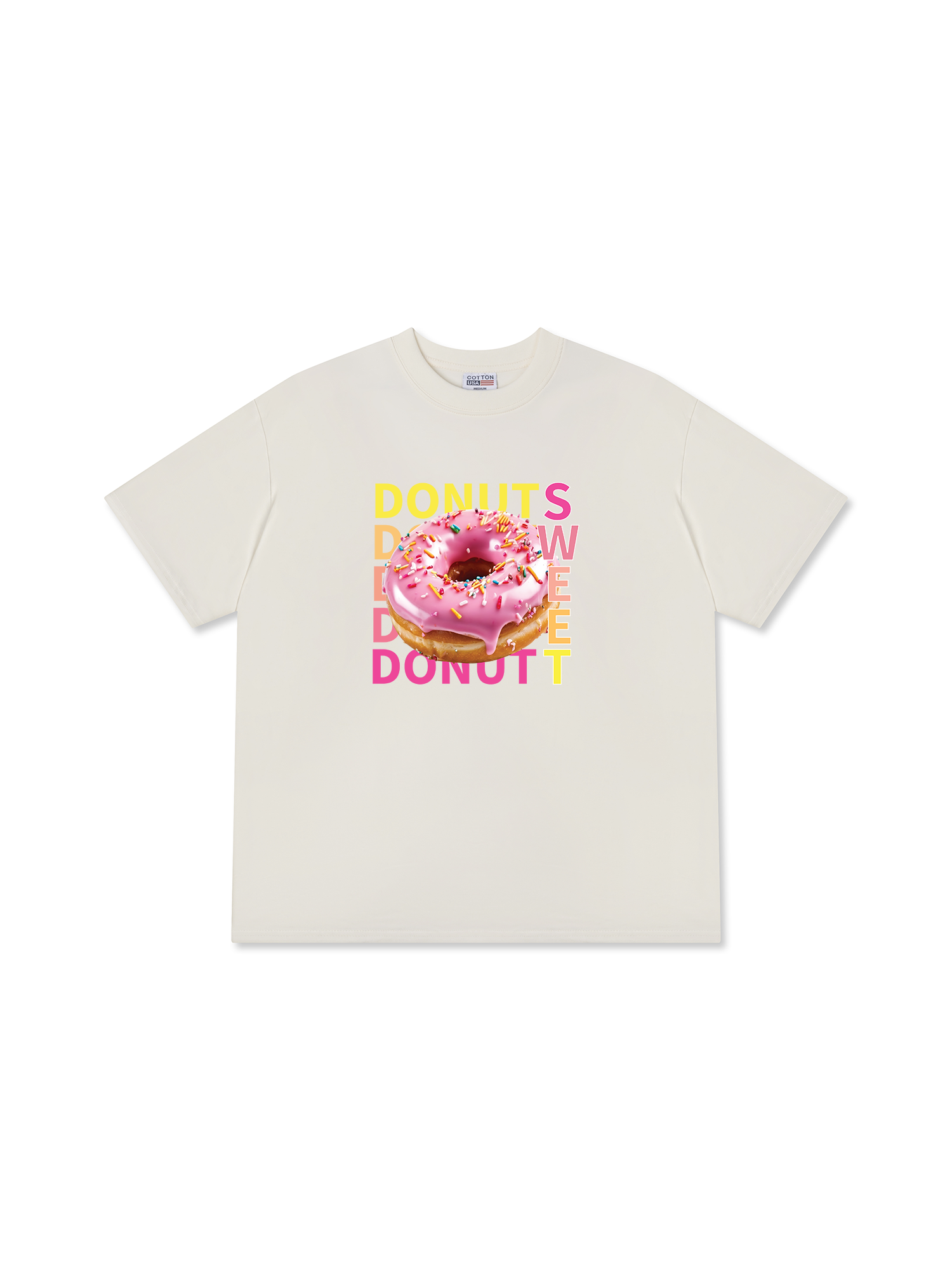 Áo Thun Relaxed Fit Yummy Mood Sweet Donut