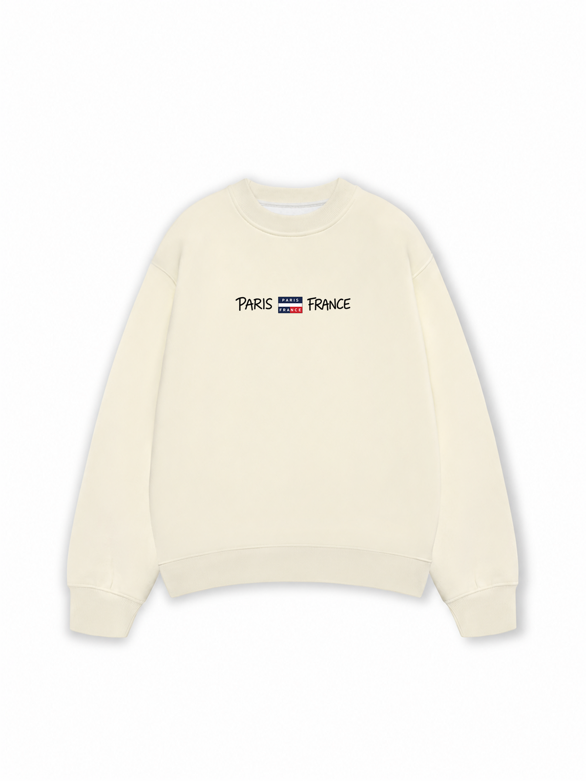 Áo Sweater Nỉ Hai Da Retro Paris France