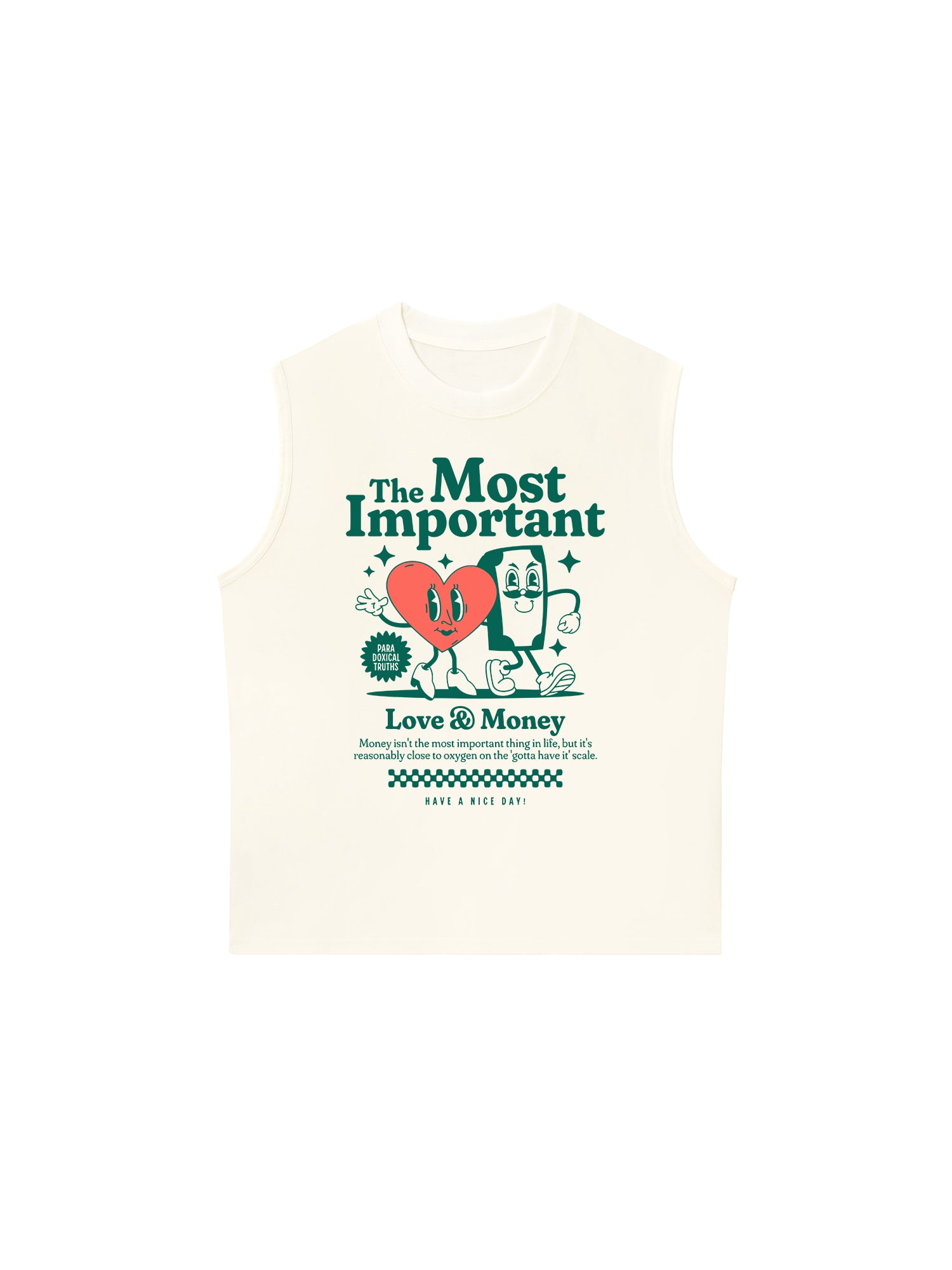 Áo Ba Lỗ Relaxed Fit Money The Most Important