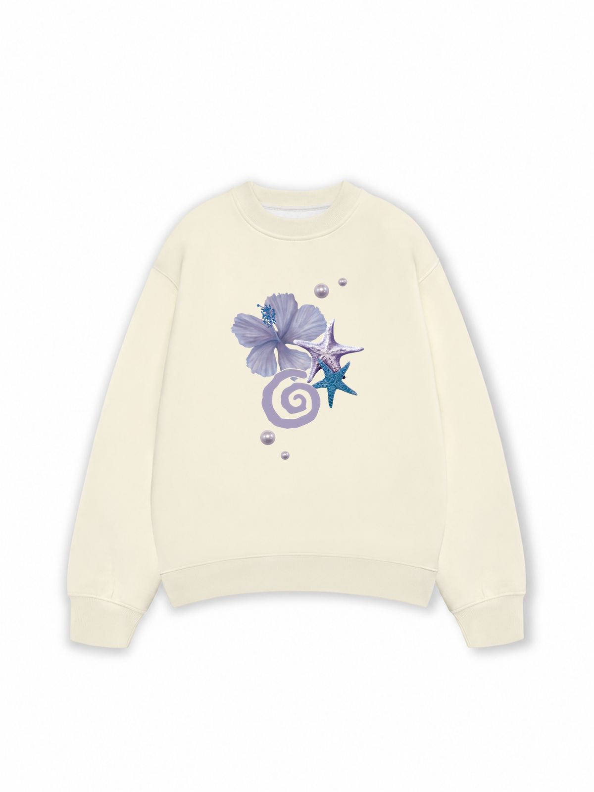 Áo Sweater Nỉ Hai Da Tropical Pearl Coast