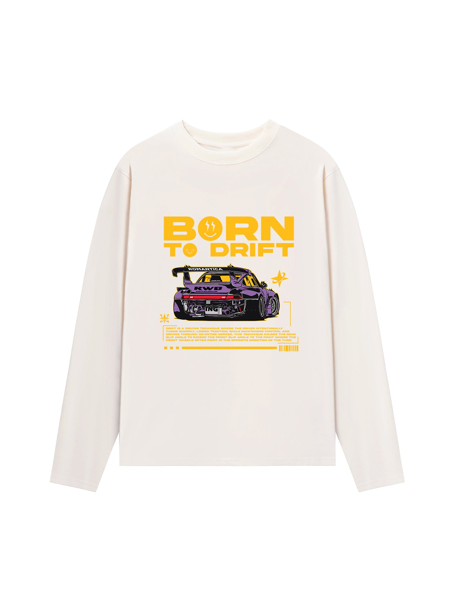 Áo Thun Dài Tay Porsche Born To Drift