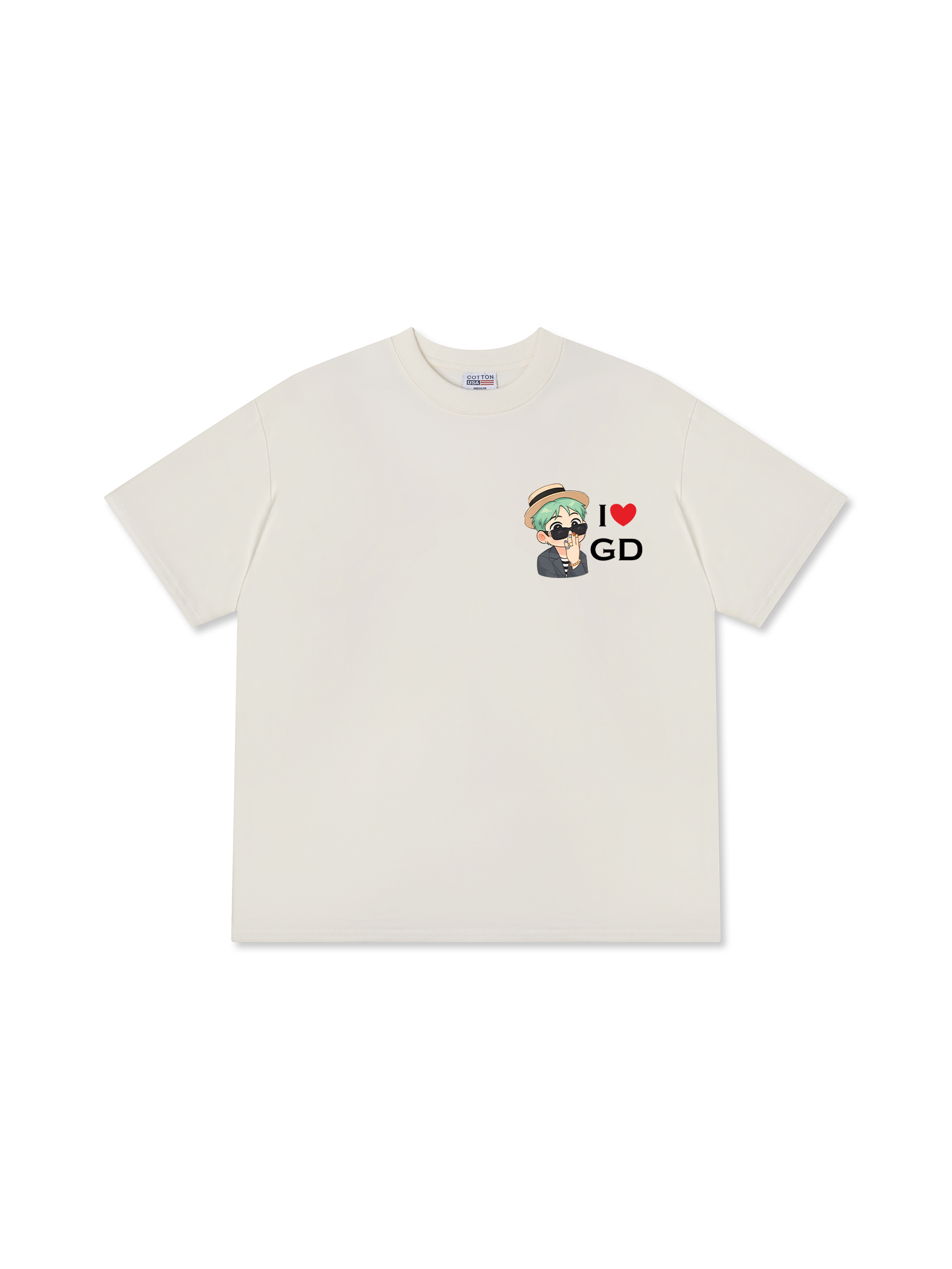 Áo Thun Relaxed Fit Idol G Dragon Chibi I Love GD