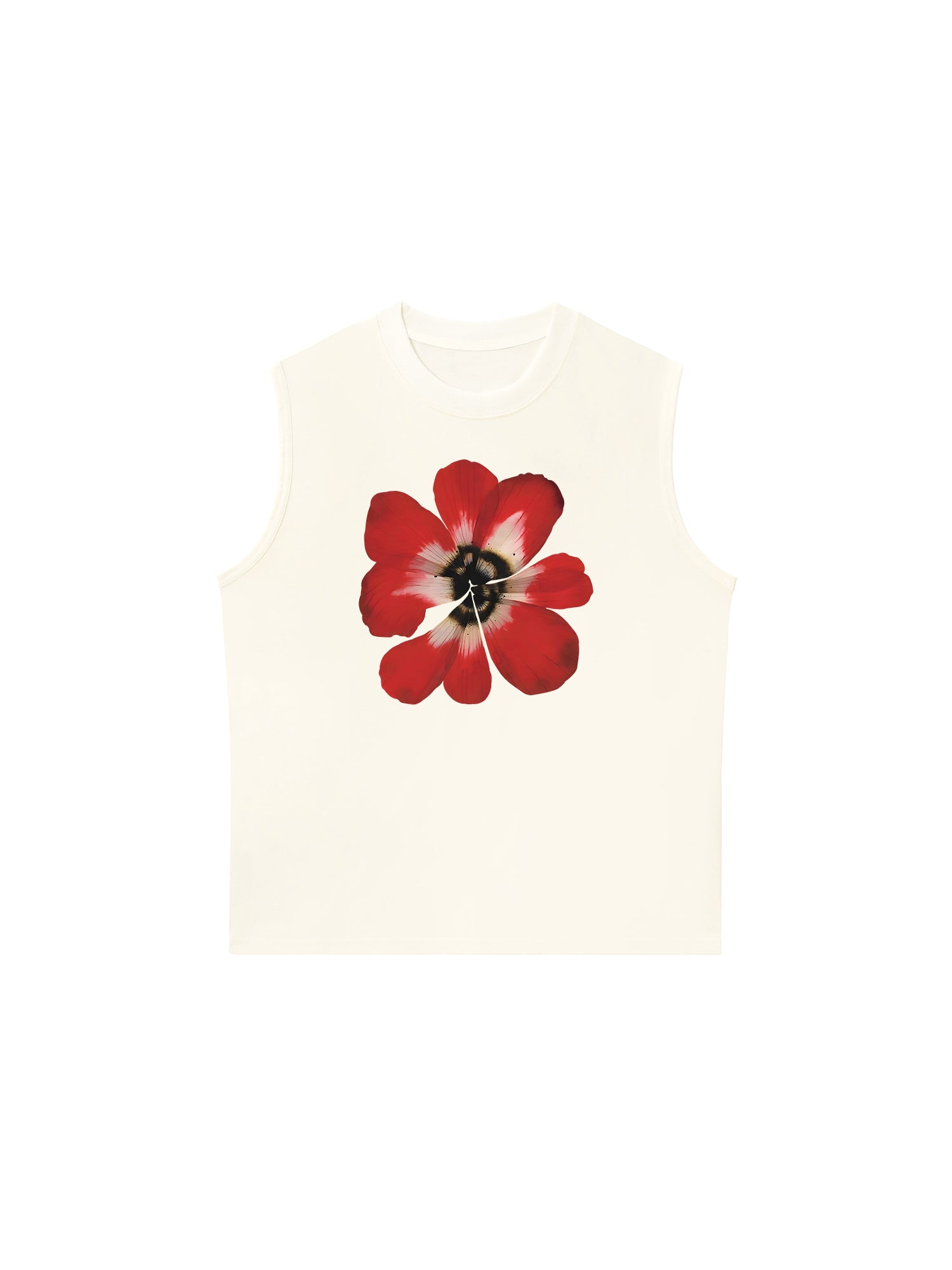 Áo Ba Lỗ Relaxed Fit Floral Red Flower