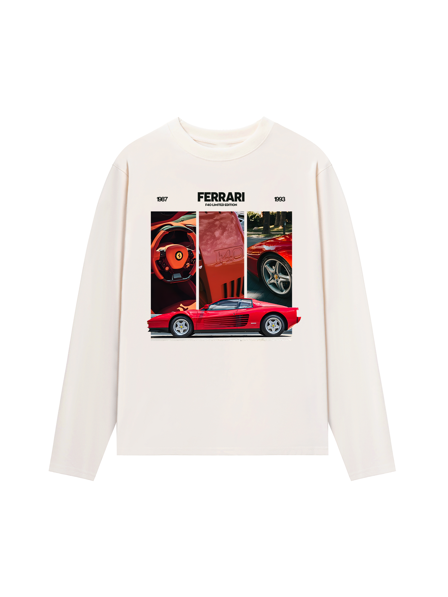 Áo Thun Dài Tay Ferrari F40 Limited Edition