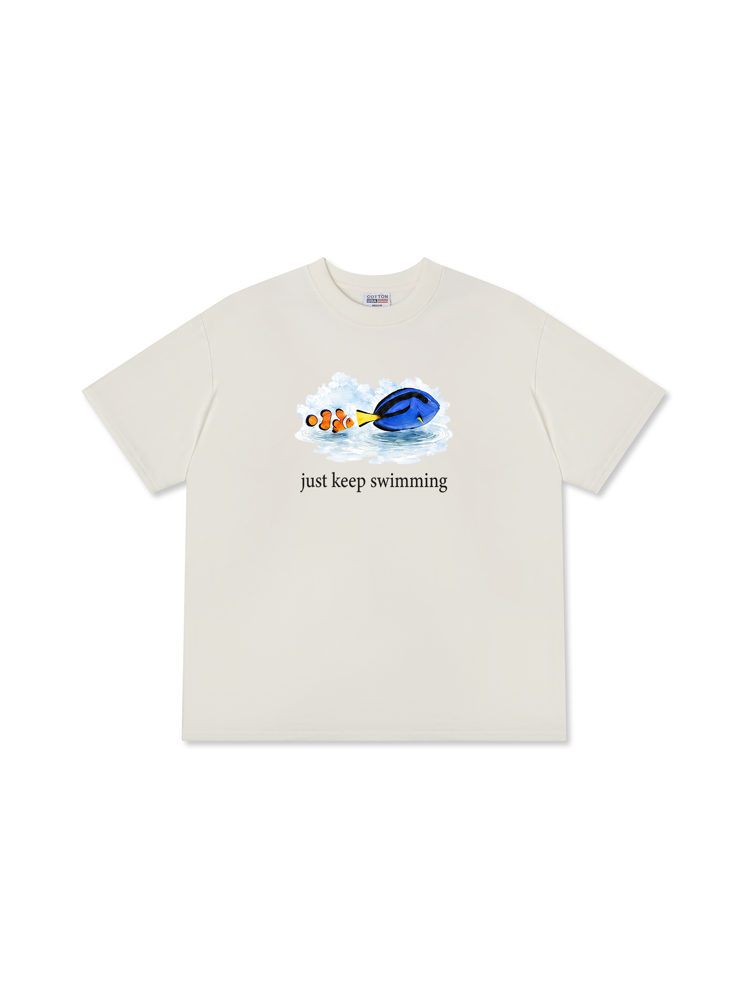 Áo Thun Relaxed Fit Just Keep Swimming