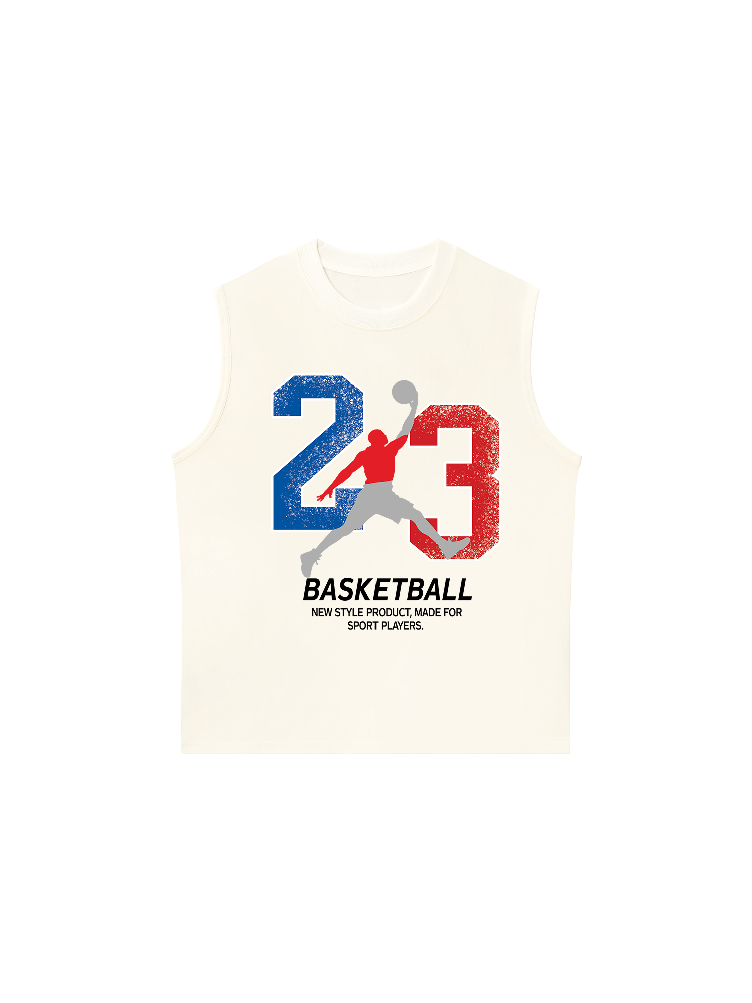 Áo Ba Lỗ Relaxed Fit Basketball Sport Player 23