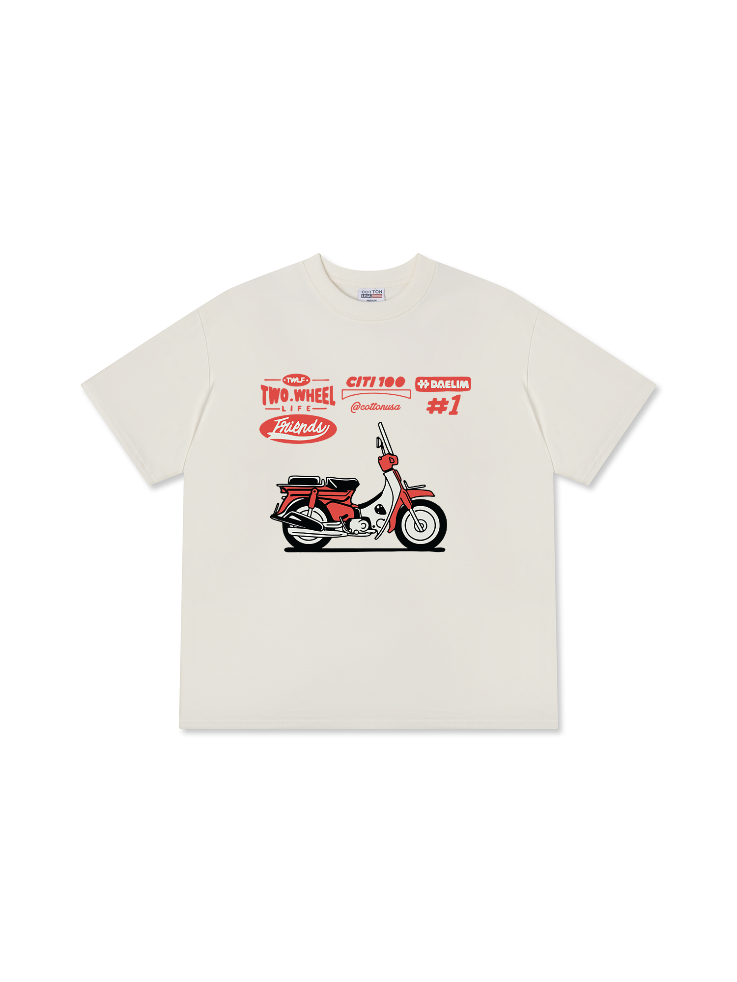 Áo Thun Relaxed Fit Motorbike Citi 100 DAELIM