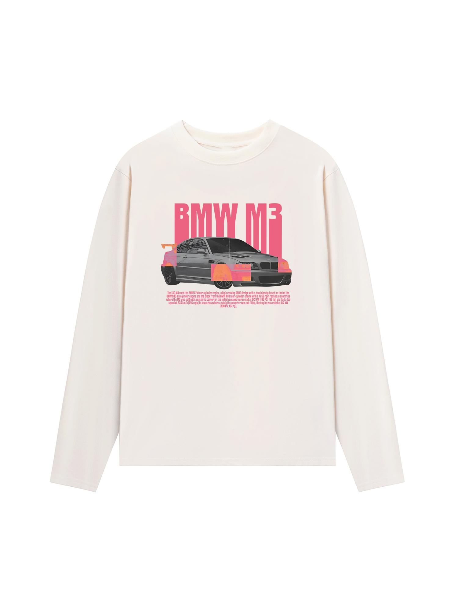 Áo Thun Dài Tay BMW Glitch M3