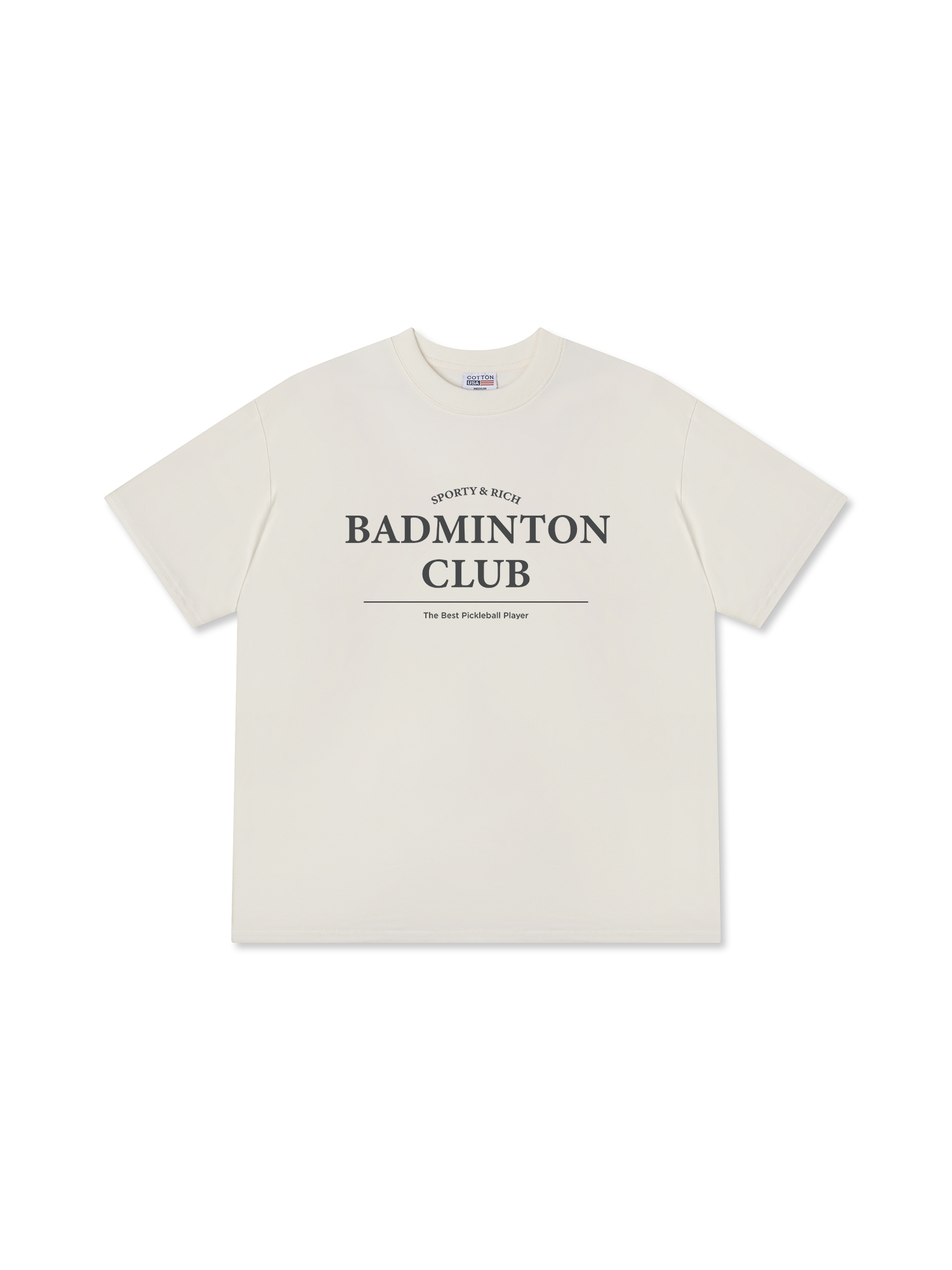 Áo Thun Relaxed Fit Sporty&Rich Badminton Club