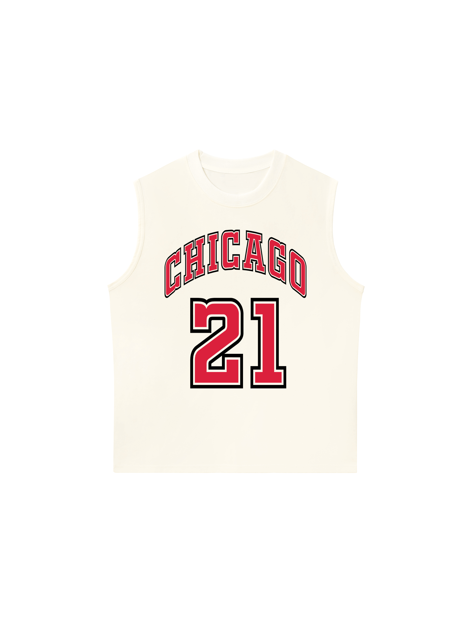 Áo Ba Lỗ Relaxed Fit Chicago 21 Basketball Spider