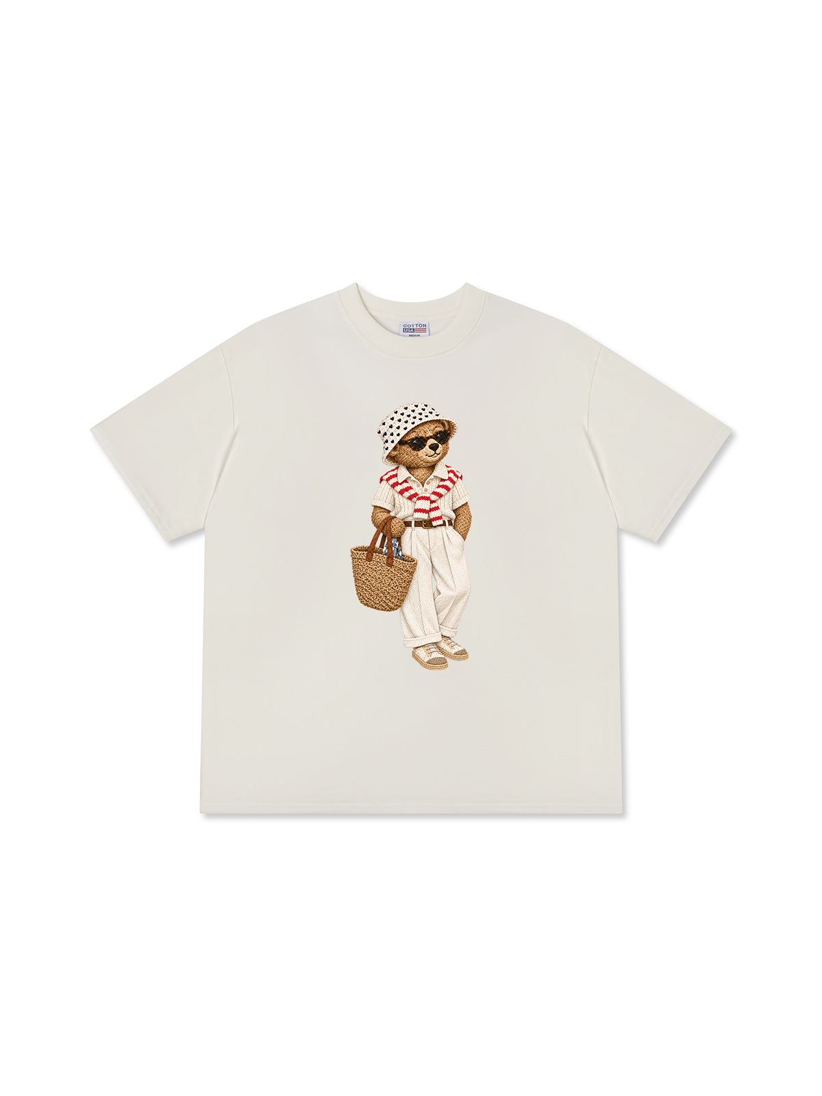 Áo Thun Relaxed Fit Bear Autumn Vibes