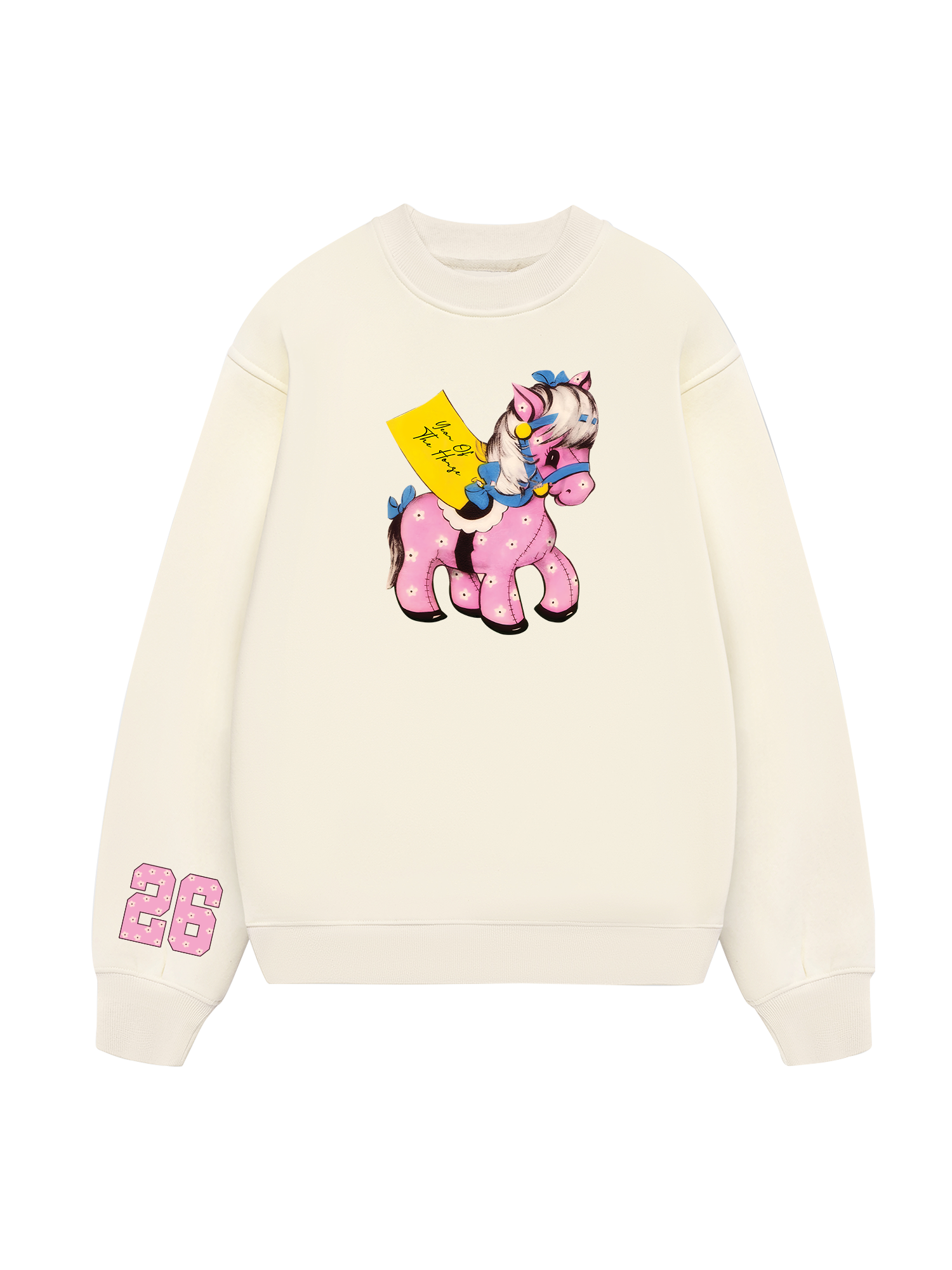 Pink Flower Year Of Horse Sweater