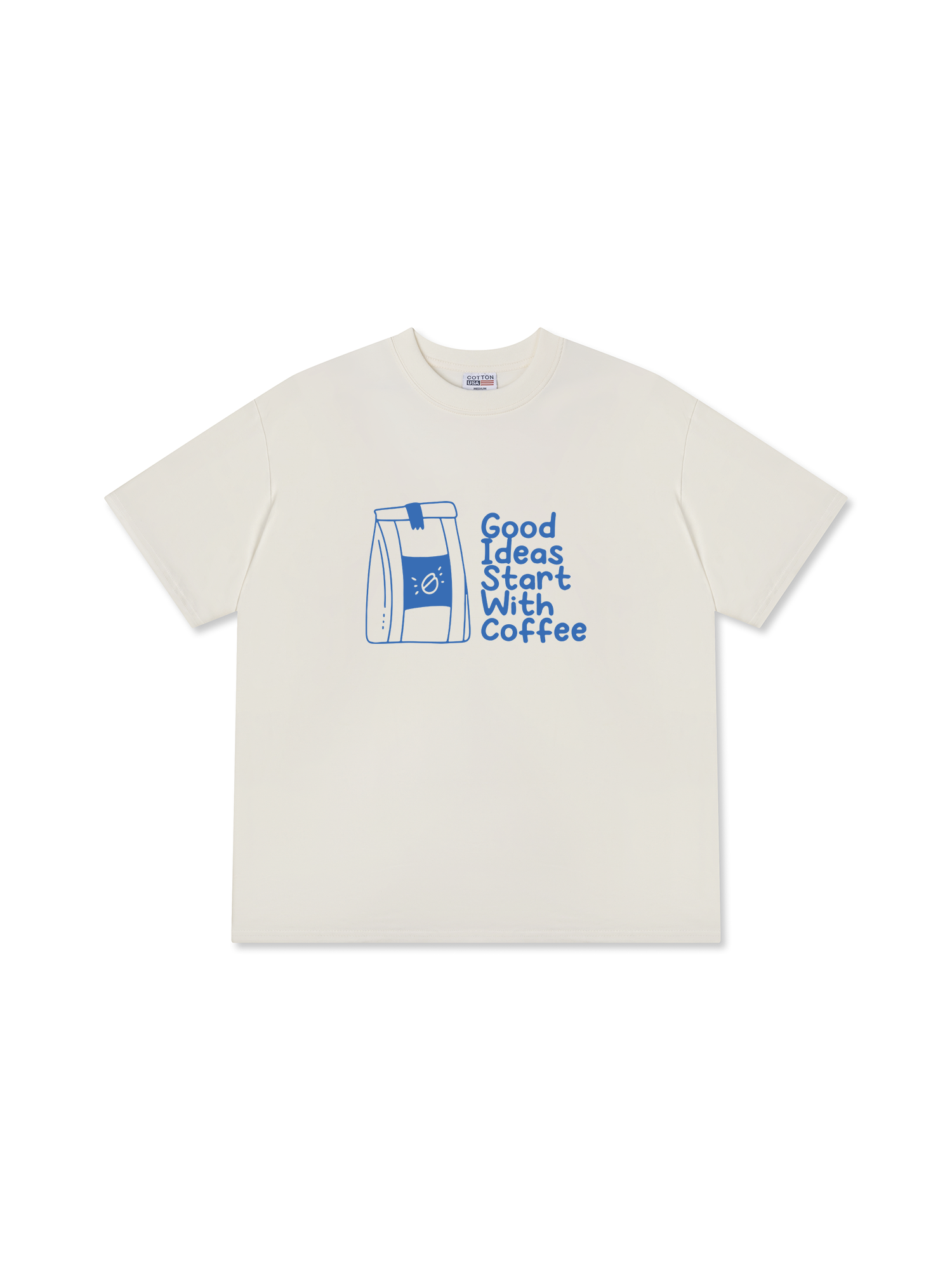 Áo Thun Relaxed Fit Daily Cup Good Ideas Starts With Coffee