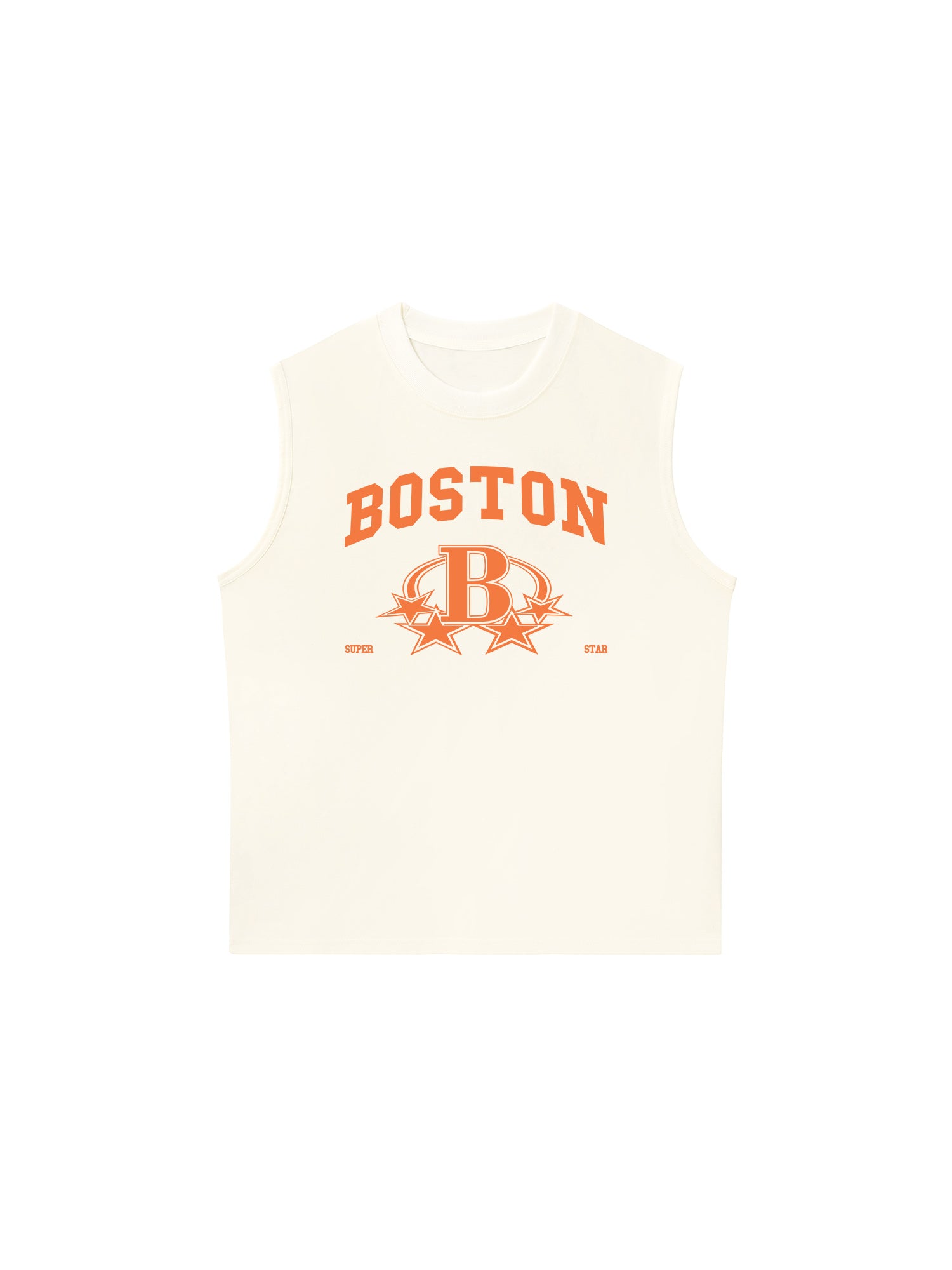 Áo Ba Lỗ Relaxed Fit USA Boston Super Star