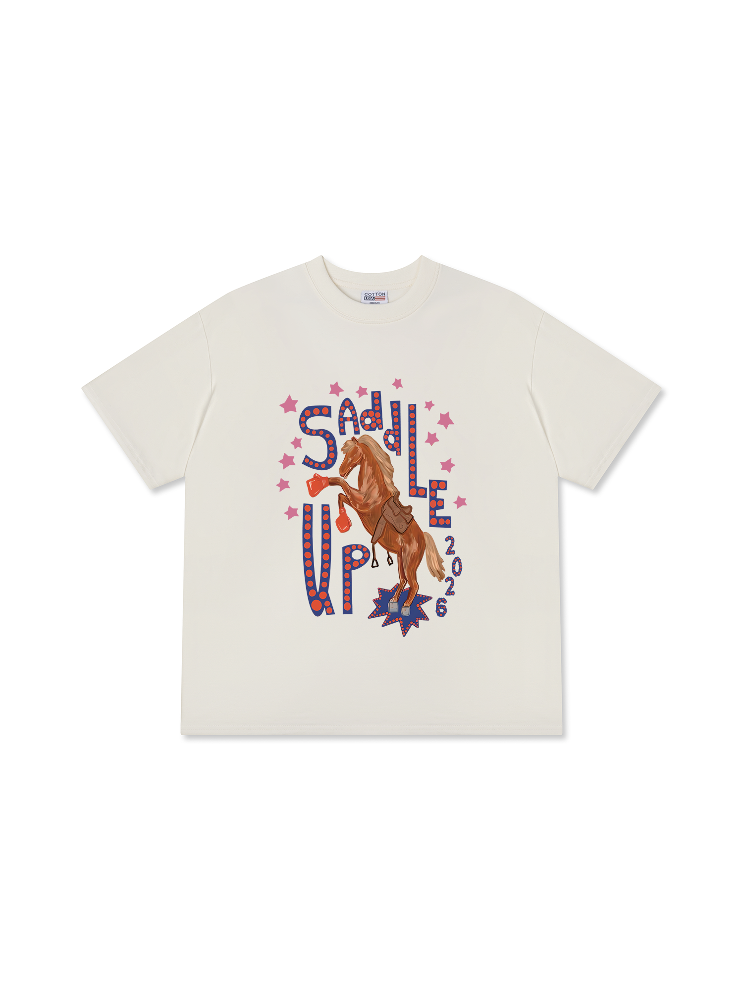 Áo Thun Relaxed Fit 2026 - Saddle Up