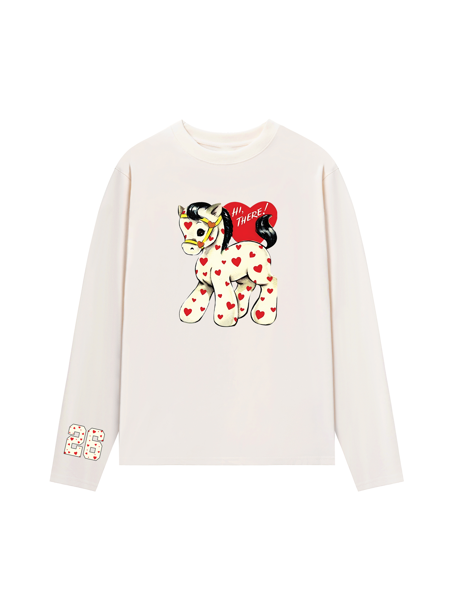 Áo Thun Dài Tay Heart Horse