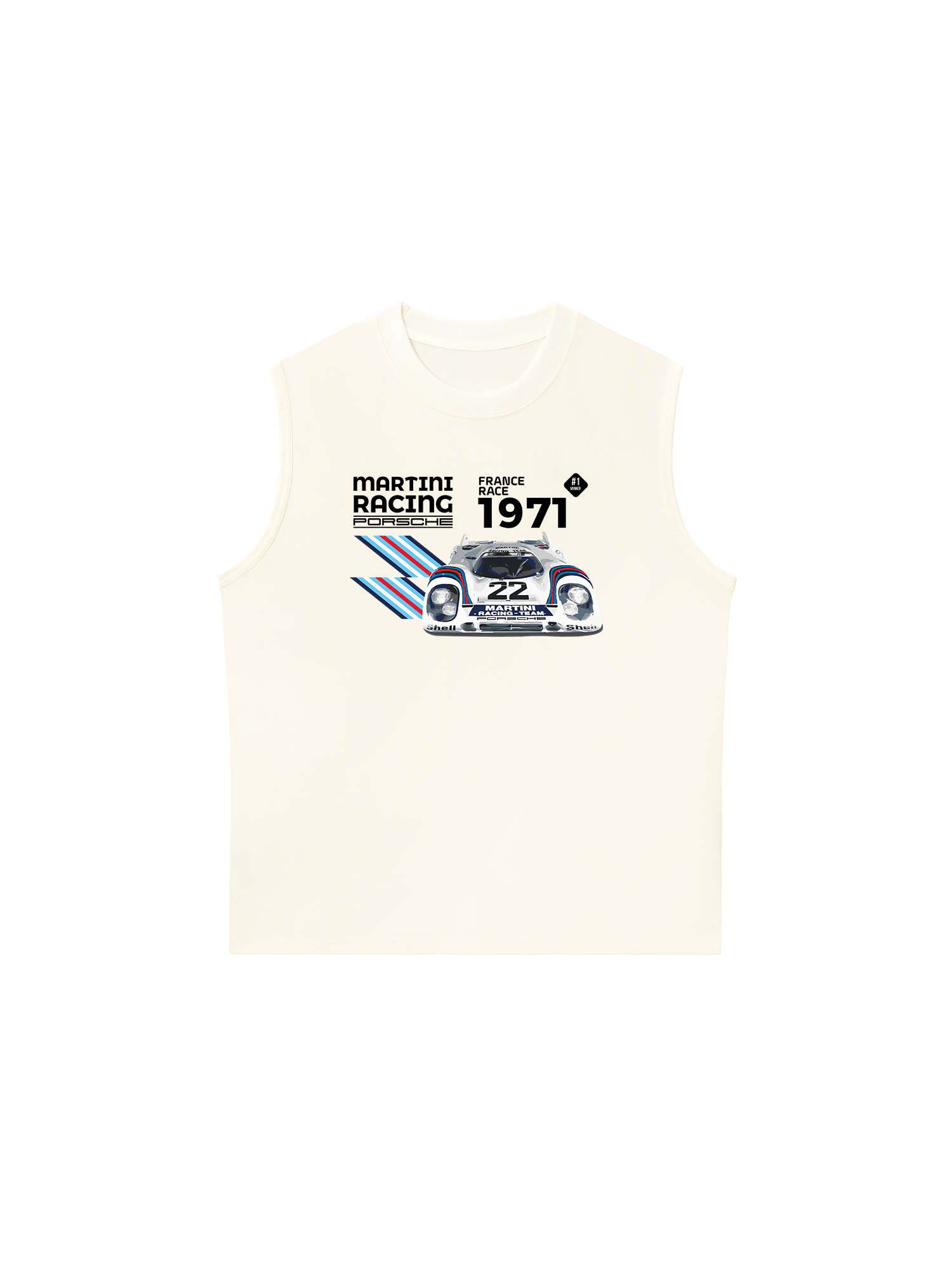 Áo Ba Lỗ Relaxed Fit Porsche France Race 1971