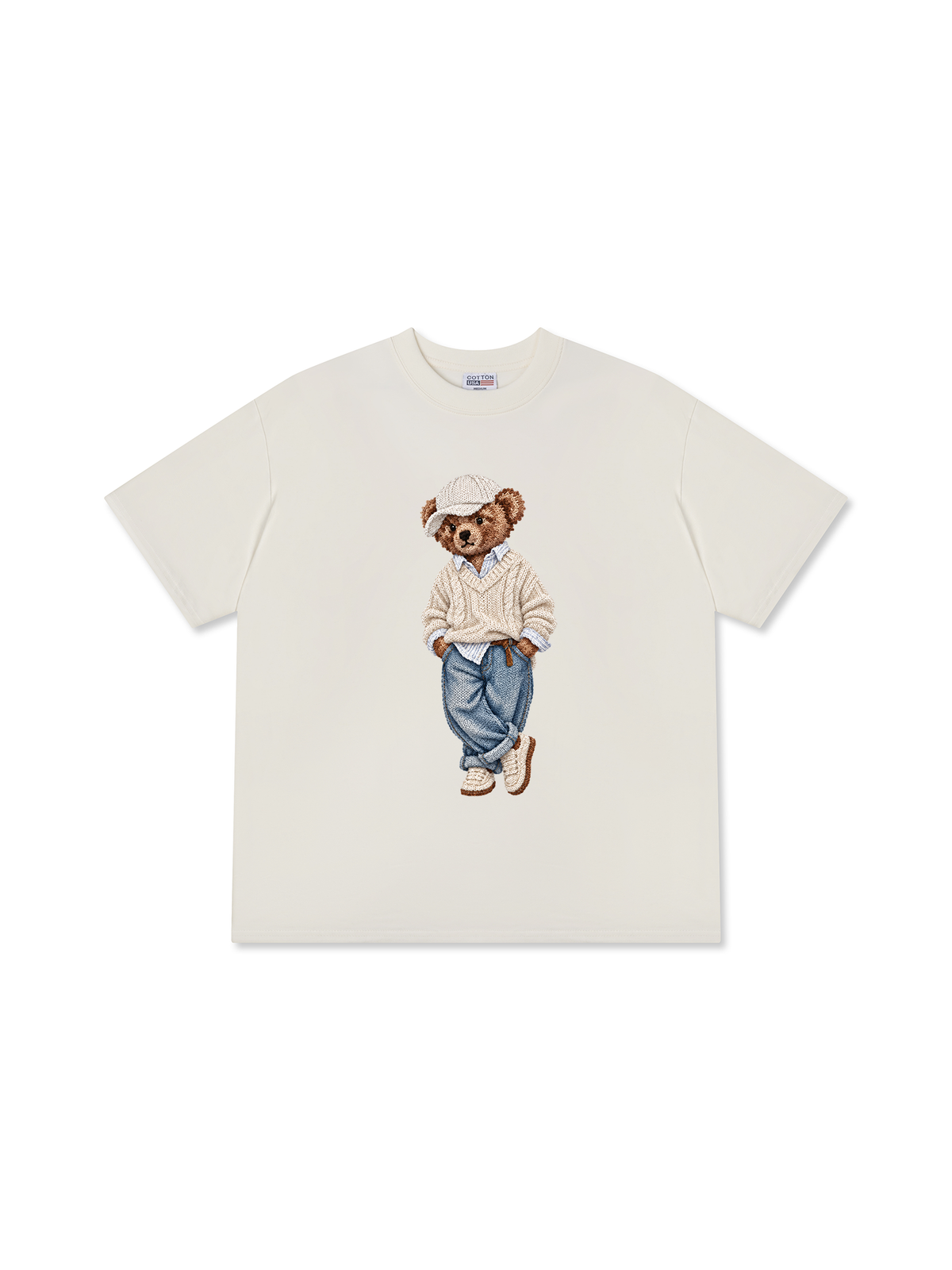 Áo Thun Relaxed Fit  Bear Daily Outfit