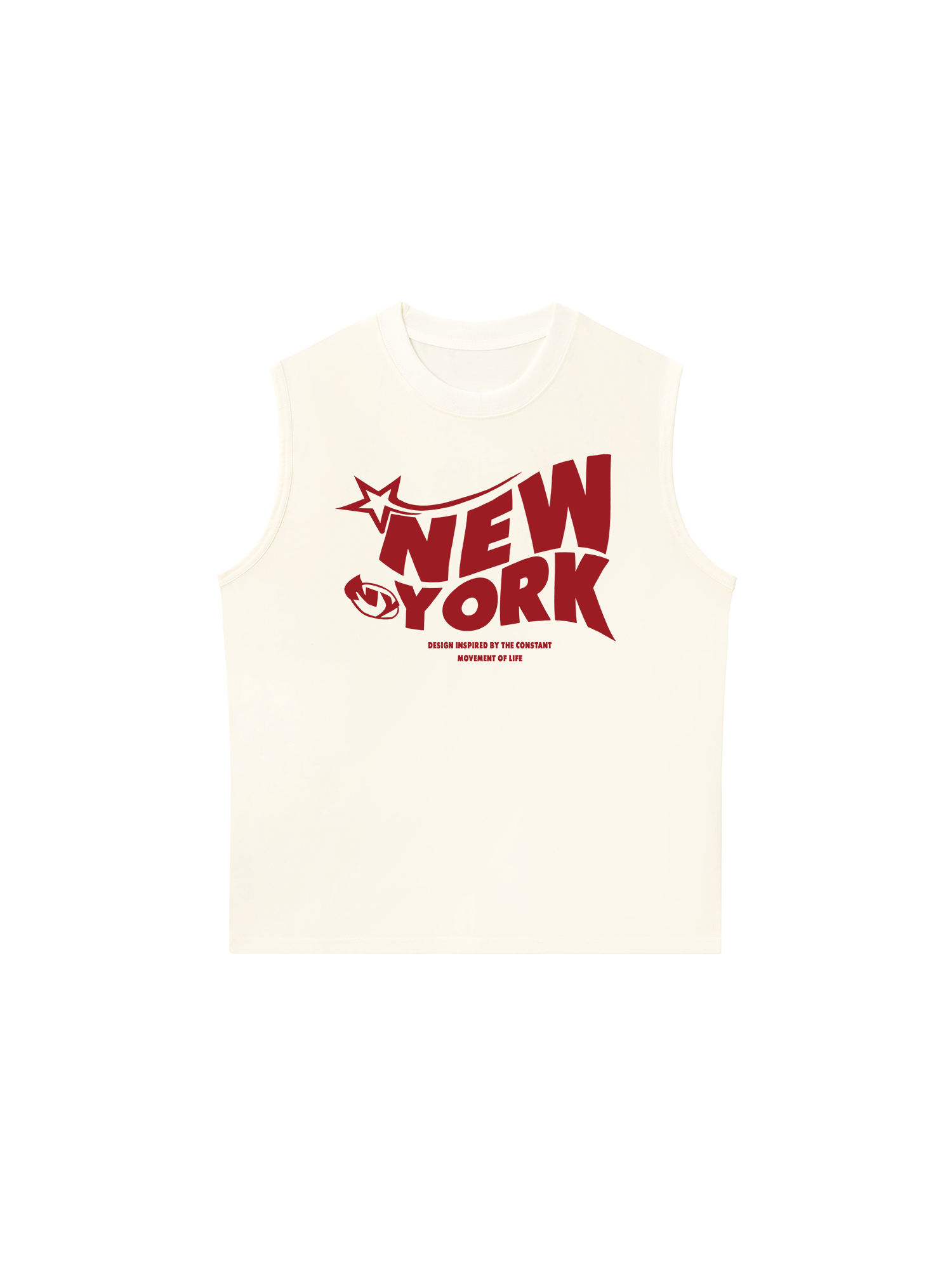 Áo Ba Lỗ Relaxed Fit City Red Fashion