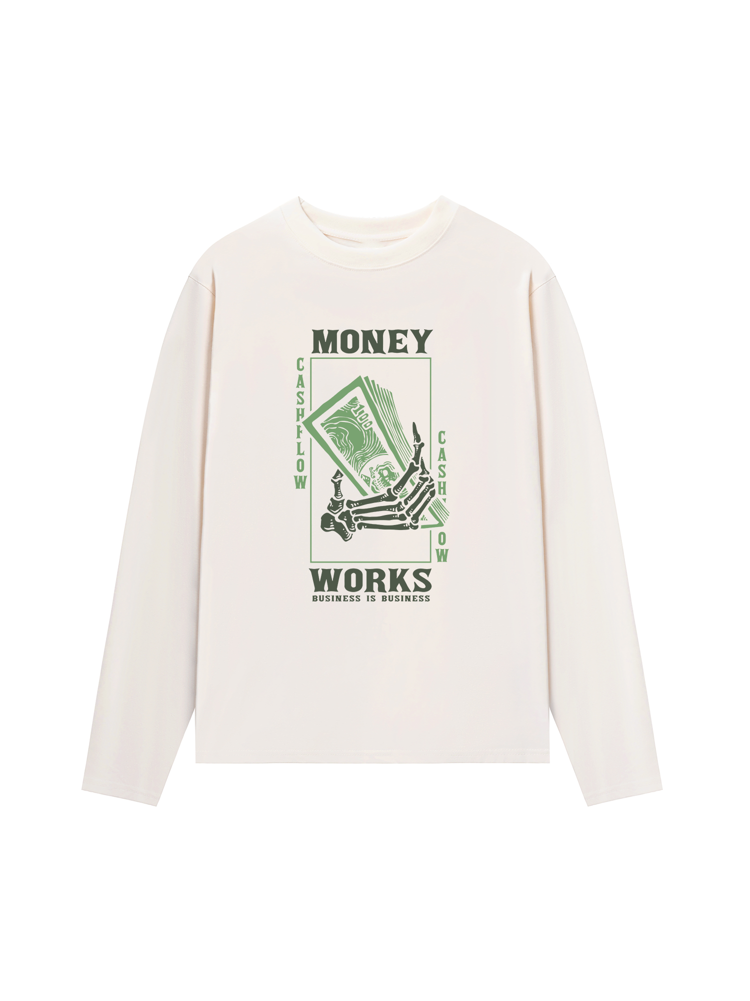 Áo Thun Dài Tay Money Works Business Is Business