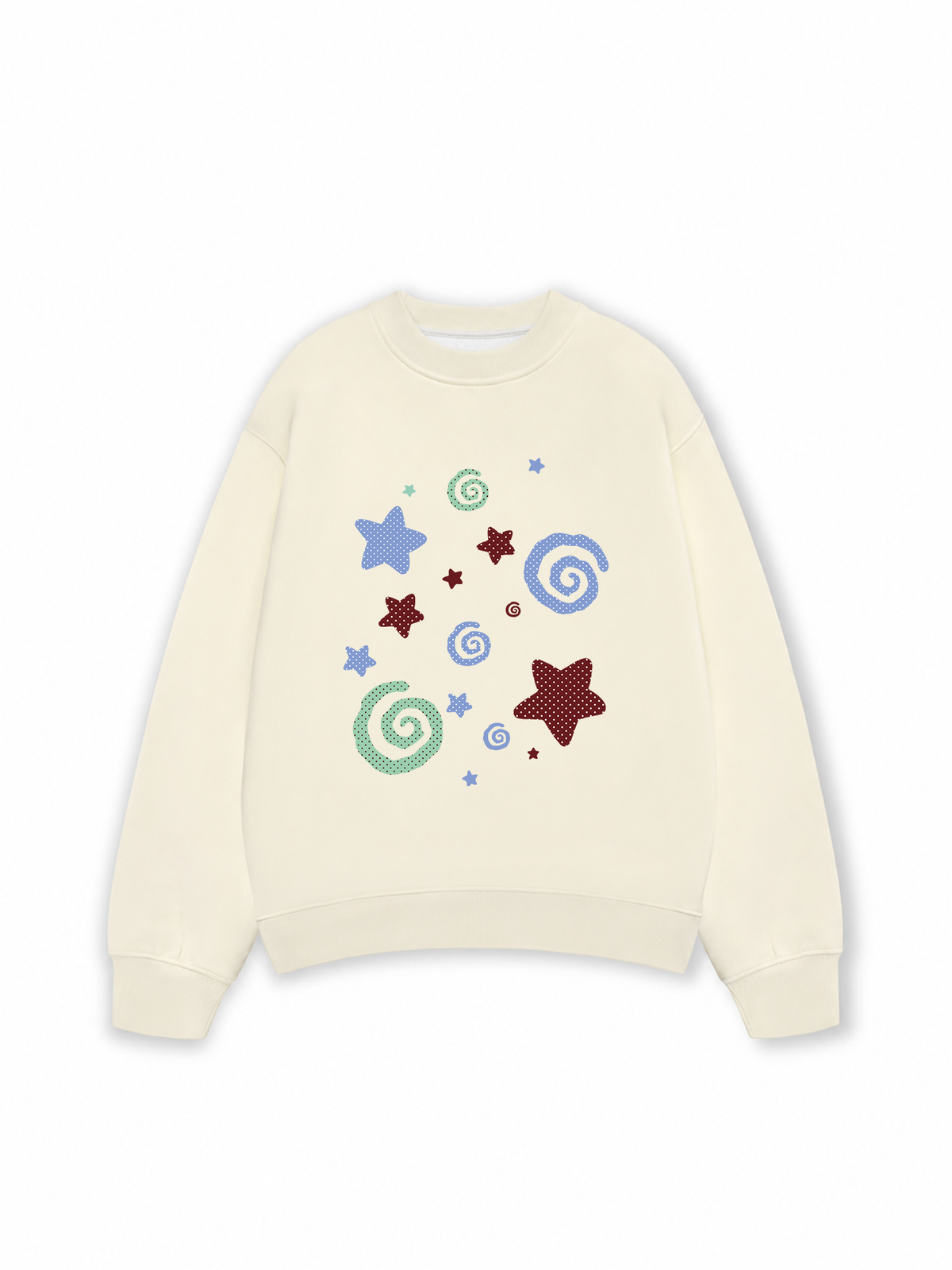 Áo Sweater Nỉ Hai Da Dotty Mood Pastel Dreams