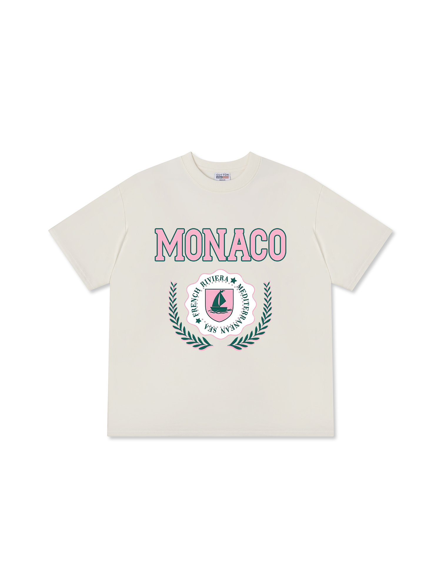 Áo Thun Relaxed Fit City Pink Monaco