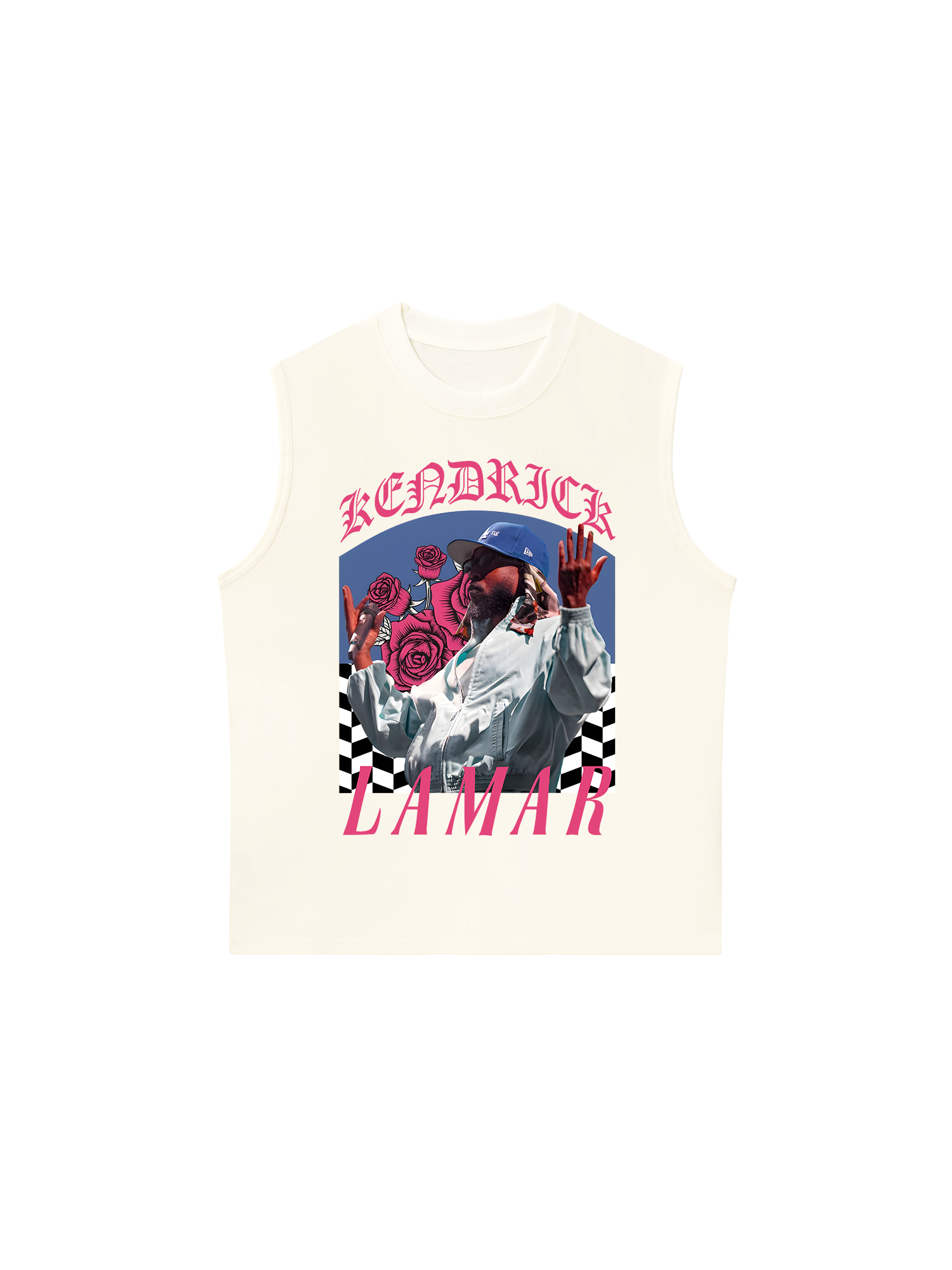 Áo Ba Lỗ Relaxed Fit Rapper Kendrick Lamar Roses