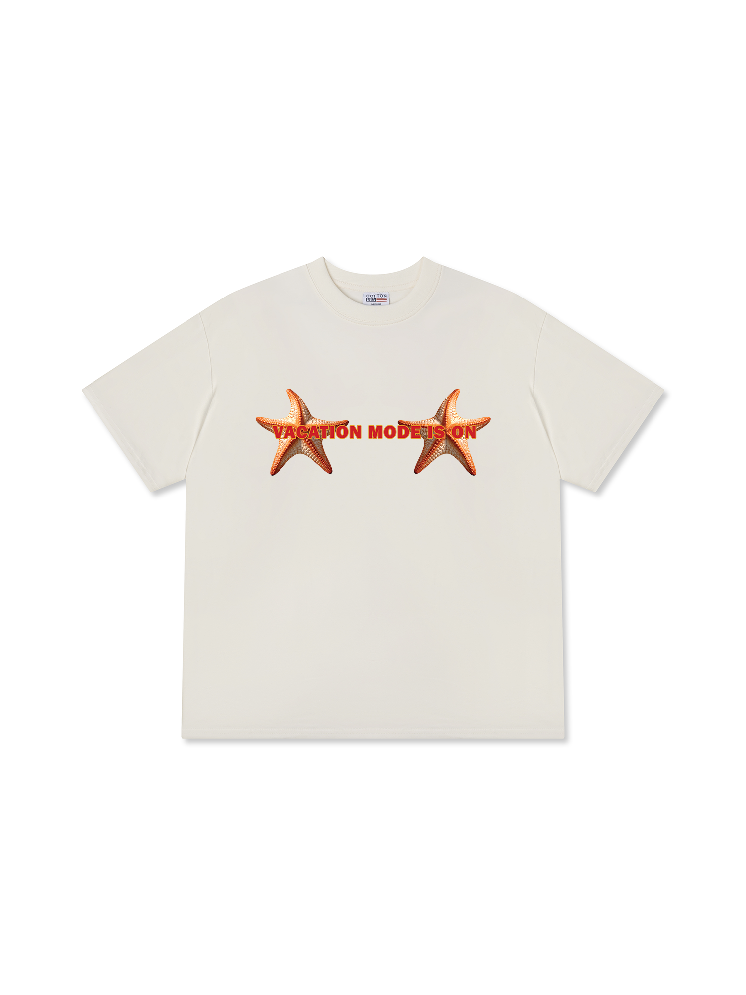 Áo Thun Relaxed Fit Tropical Starfish Vacation Mode Is On