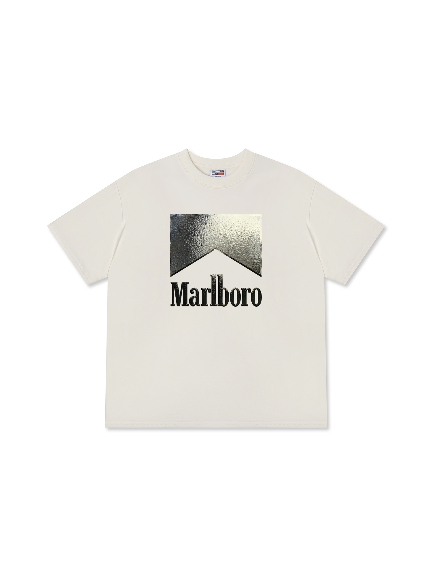Áo Thun Relaxed Fit Marlboro Silver Logo