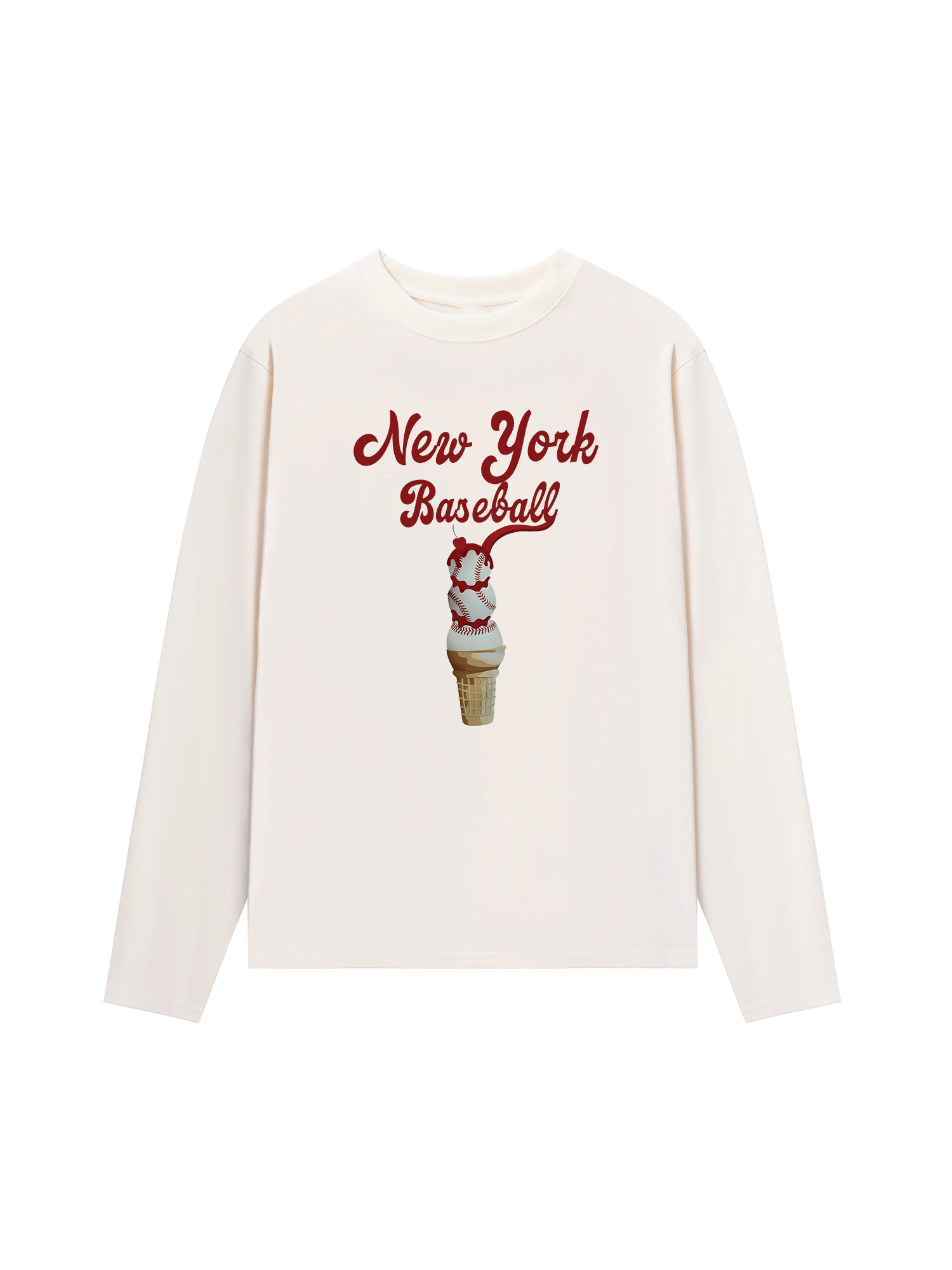 Áo Thun Dài Tay Baseball NewYork Ice Cream