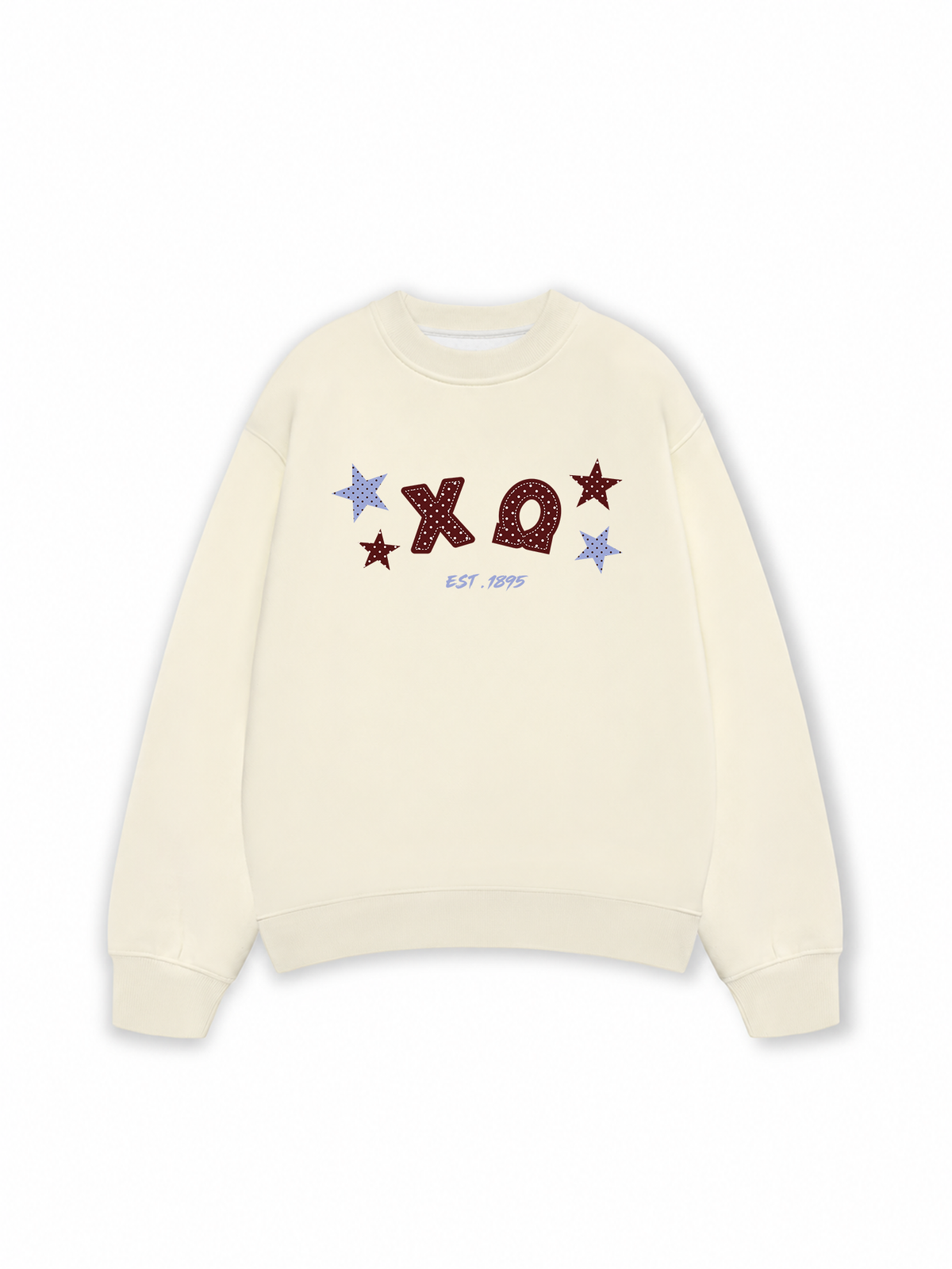 Áo Sweater Nỉ Hai Da Dotty Mood Midnight Polka