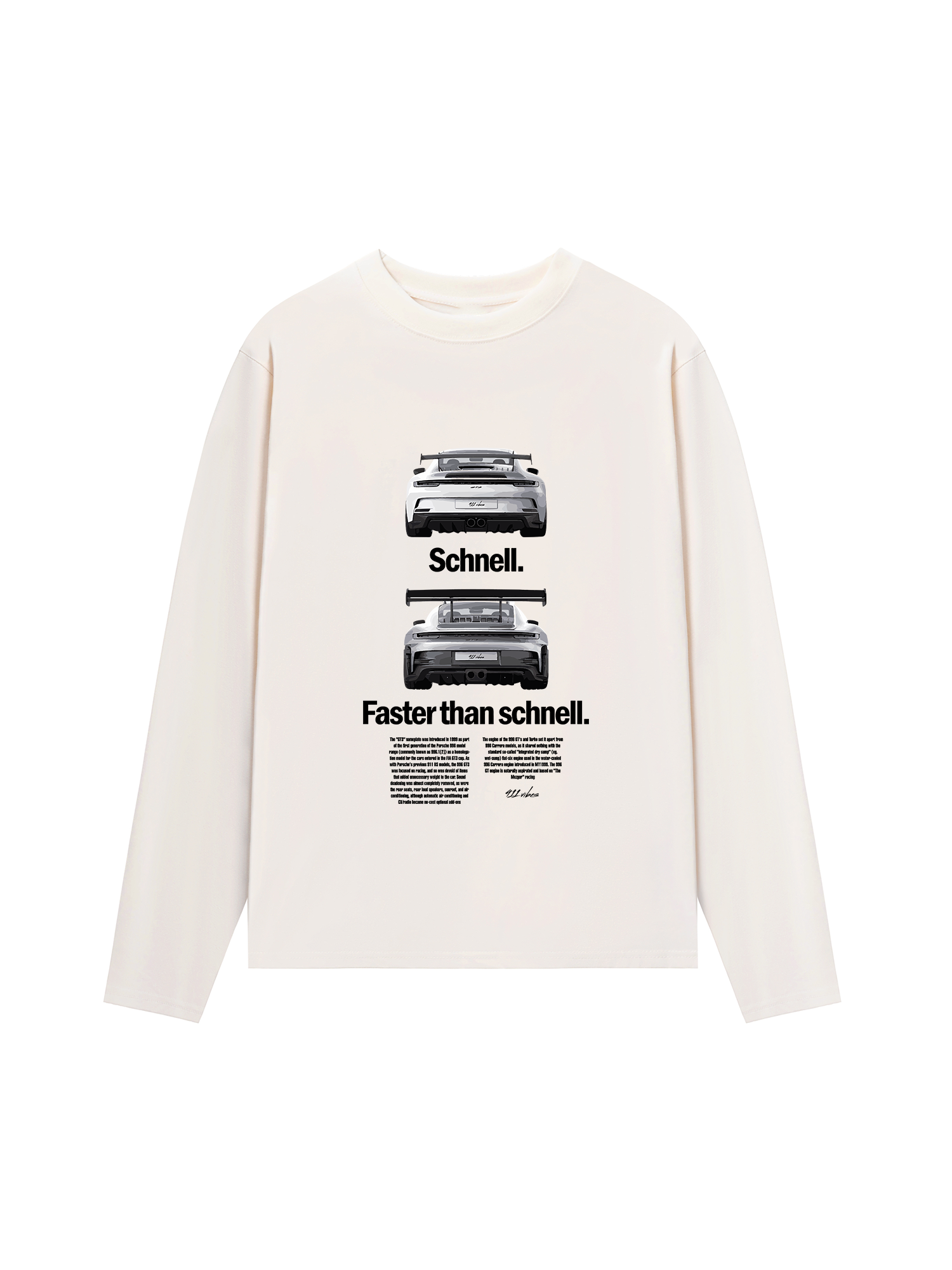 Áo Thun Dài Tay Porsche Faster Than Schnell