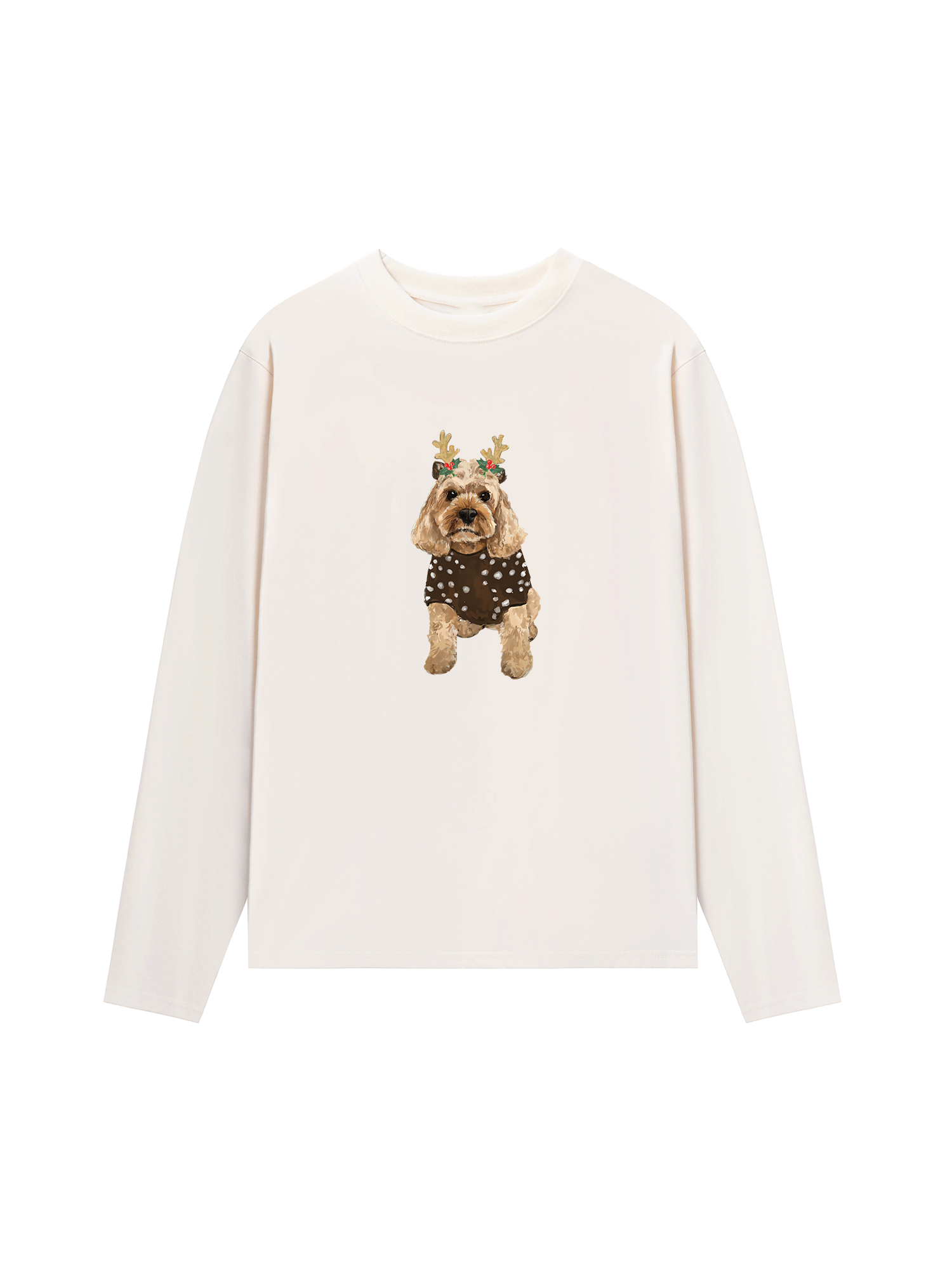 Áo Thun Dài Tay Holiday Poodle Christmas