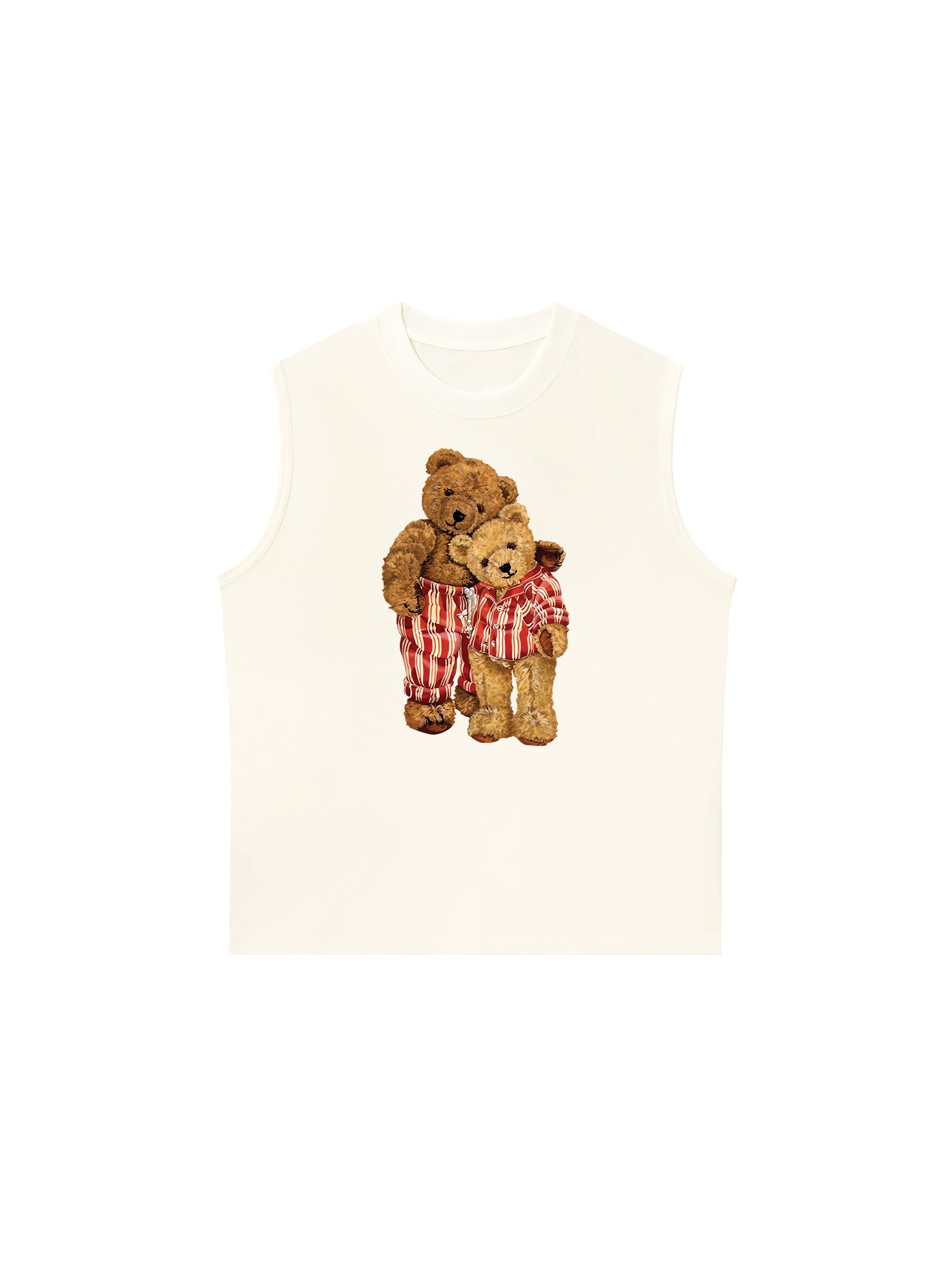 Áo Ba Lỗ Relaxed Fit Couple Bear Go To Bed