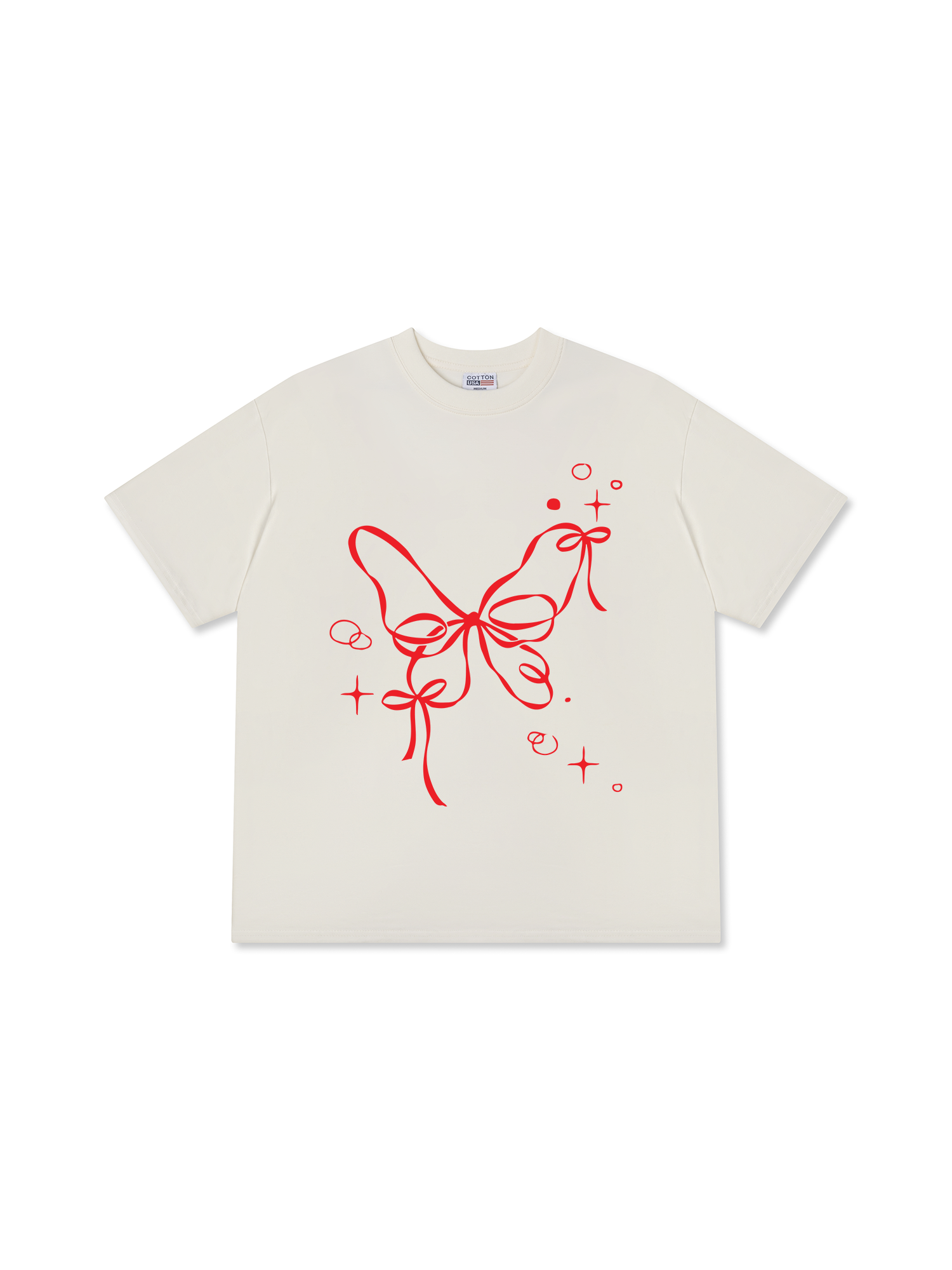 Áo Thun Relaxed Fit Butterfly Ribbon